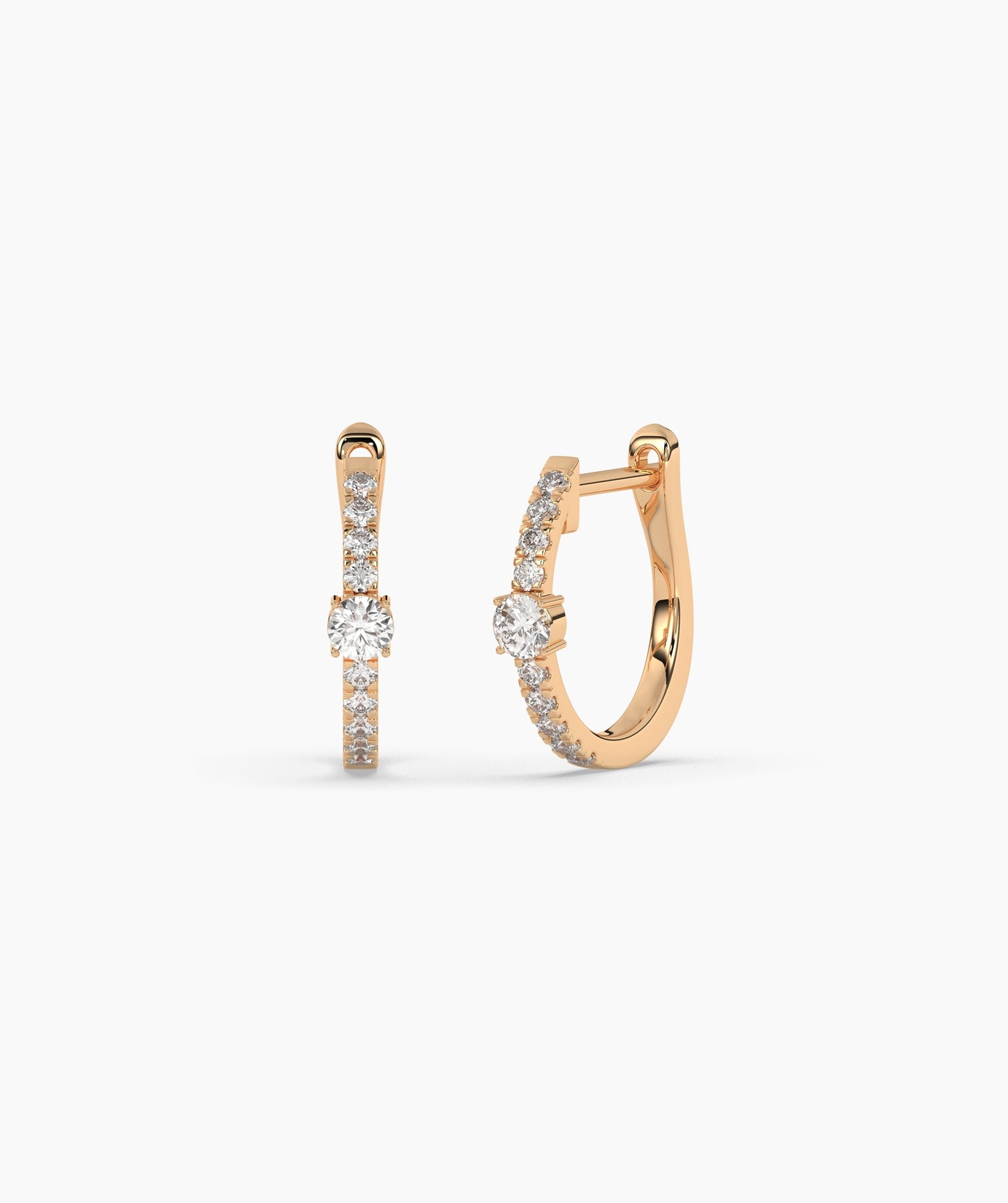 Diamond Hoop Earrings