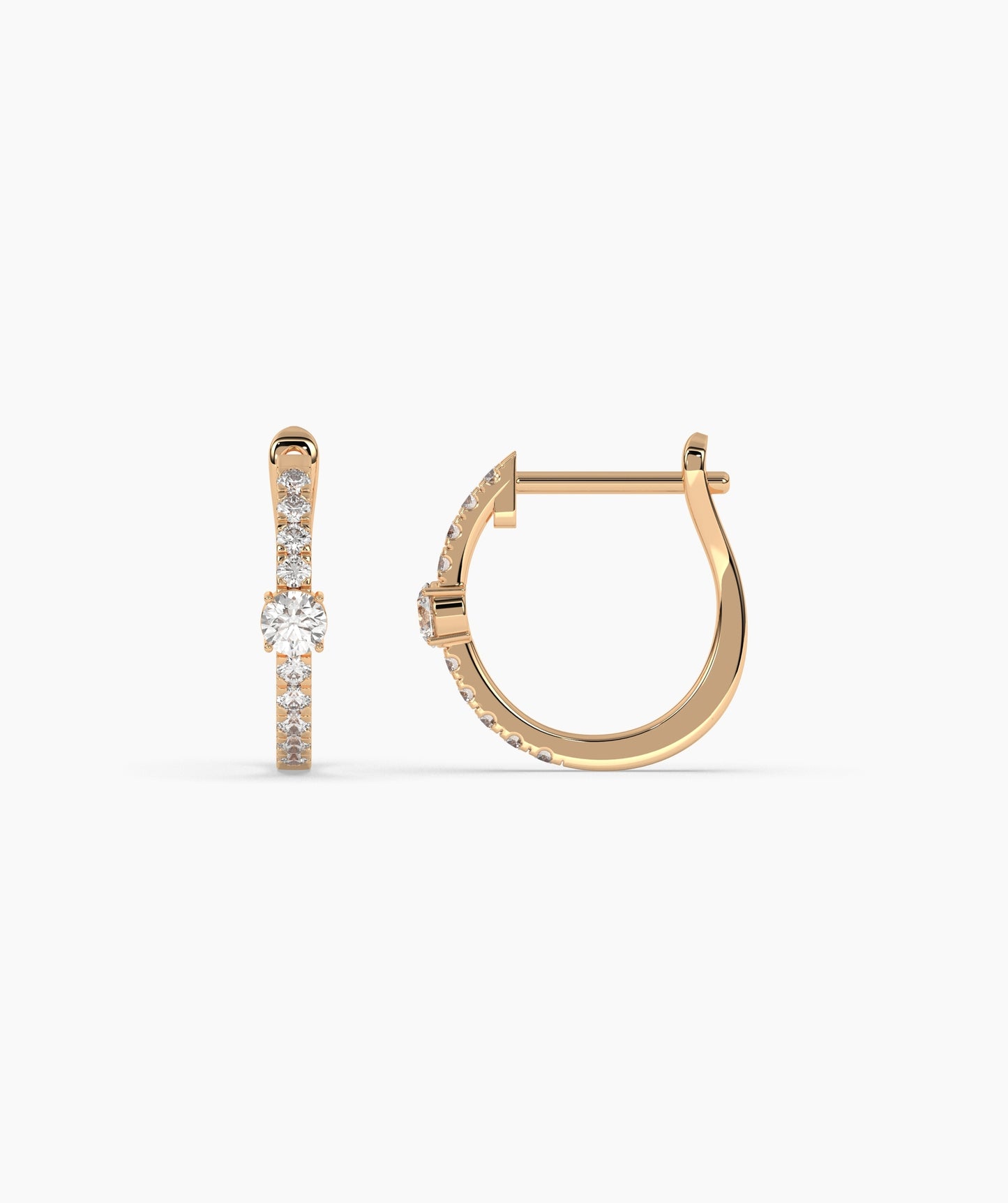 Diamond Hoop Earrings