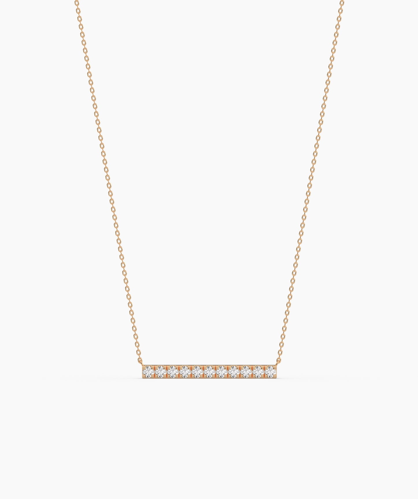 Diamond Bar Necklace