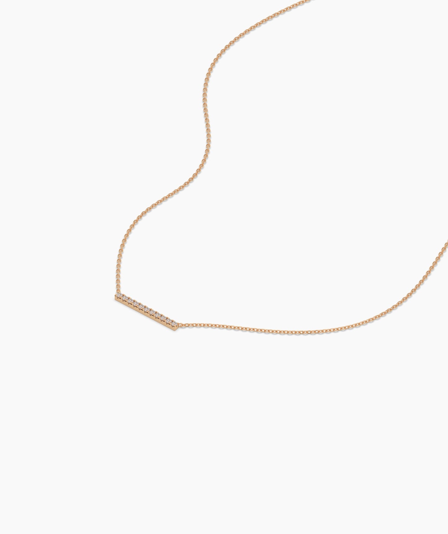 Diamond Bar Necklace