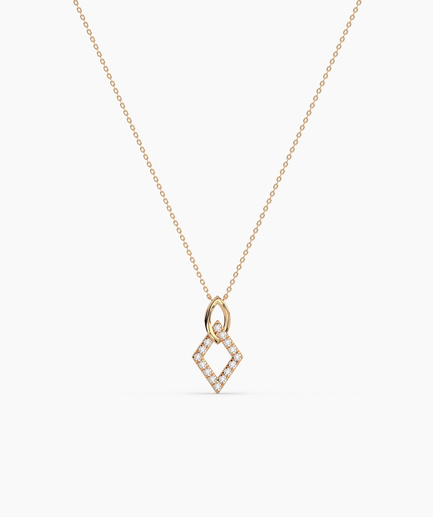Gold & Diamond Openwork Necklace