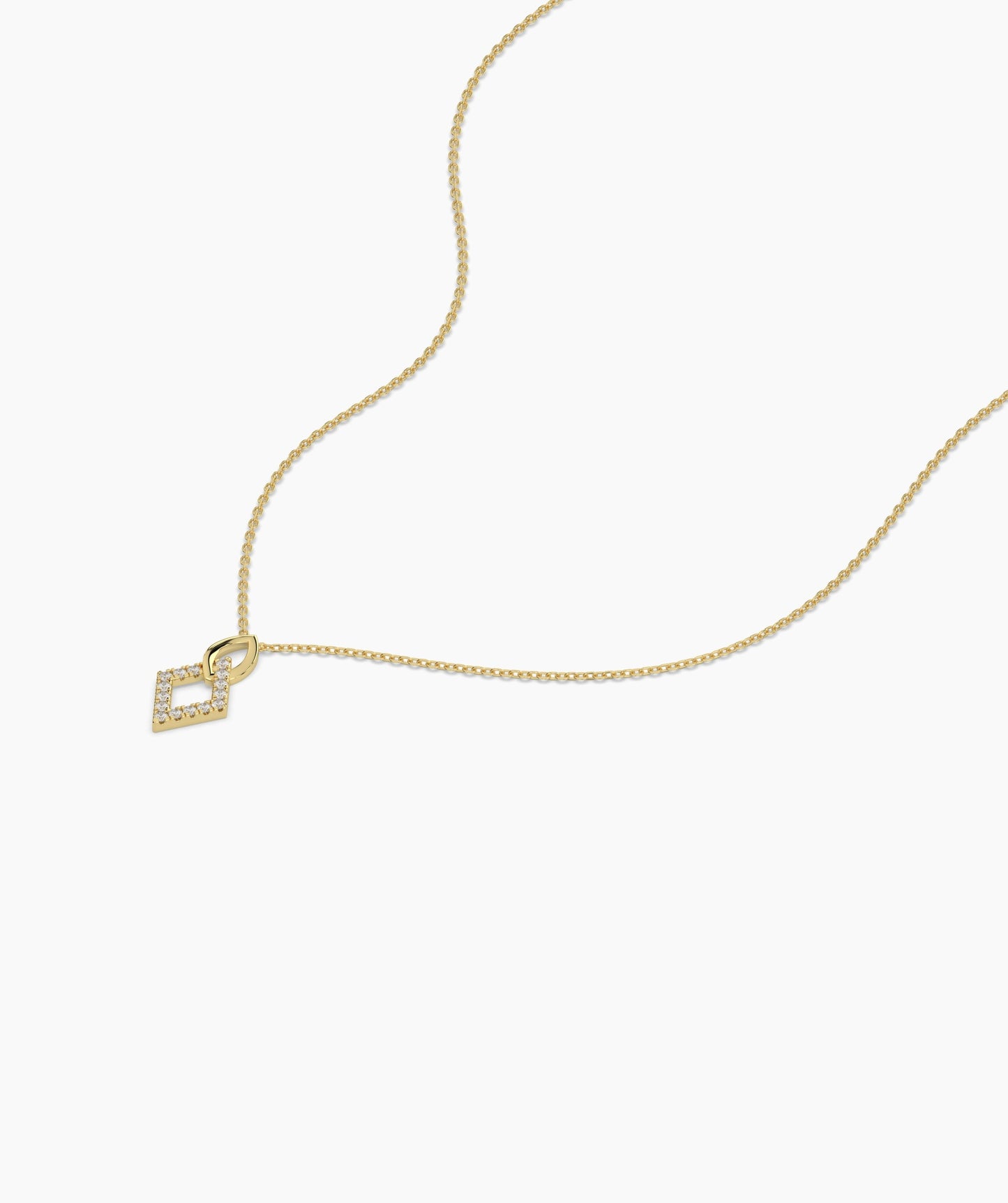 Gold & Diamond Openwork Necklace