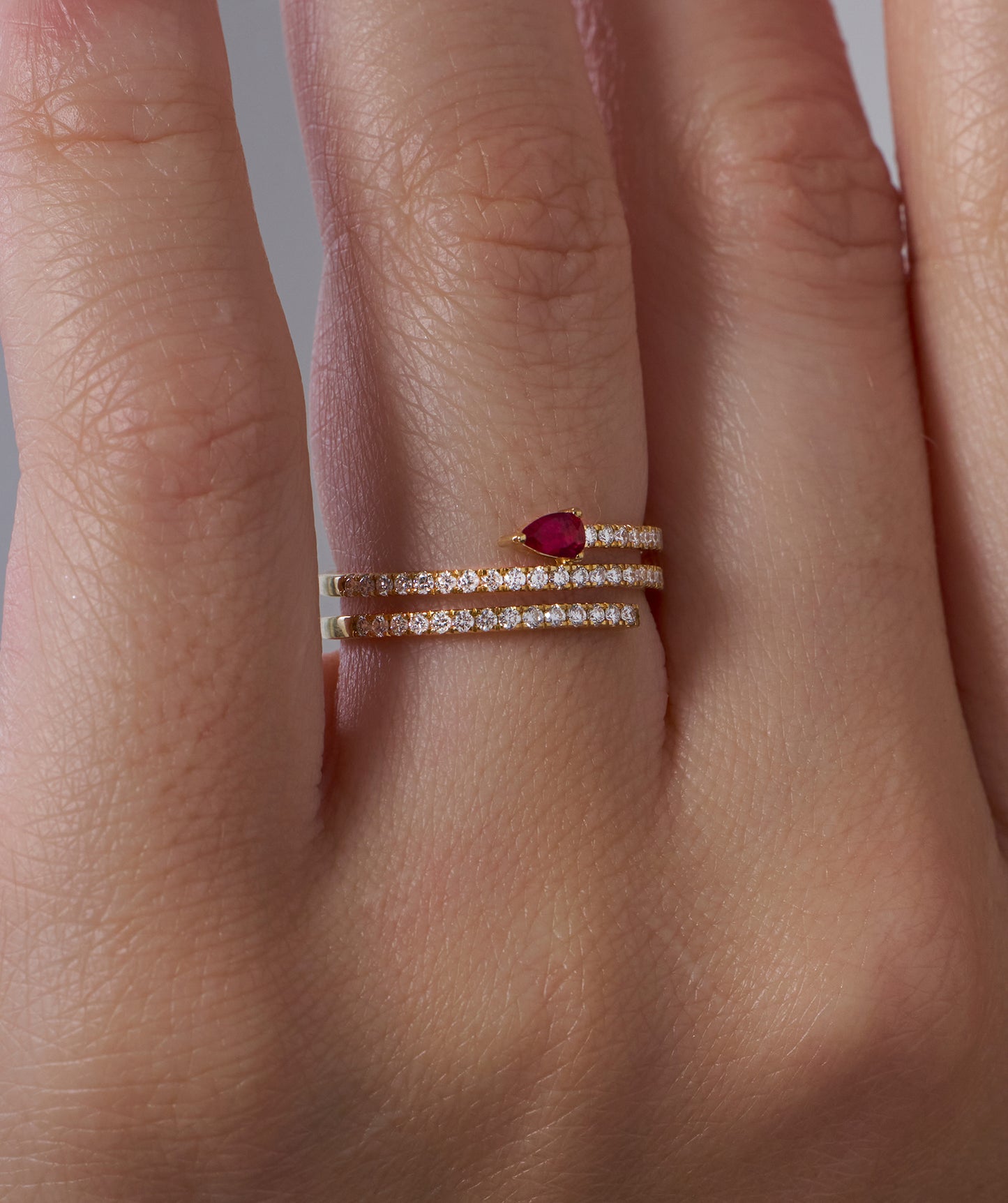 Ruby & Diamond Wrap Ring