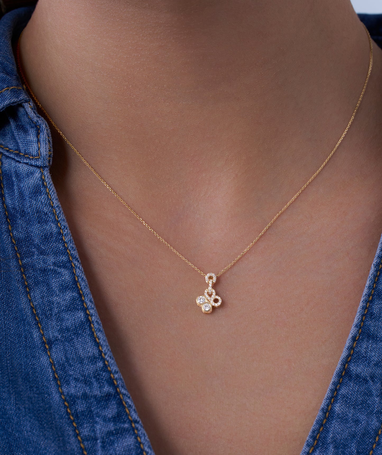 Infinite Circles Diamond Pendant