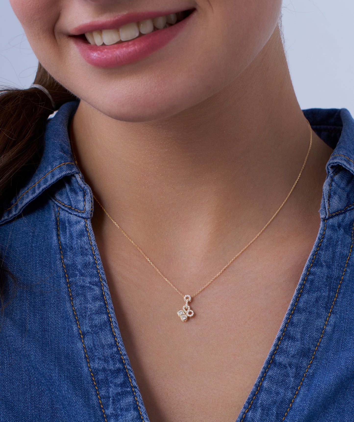 Infinite Circles Diamond Pendant