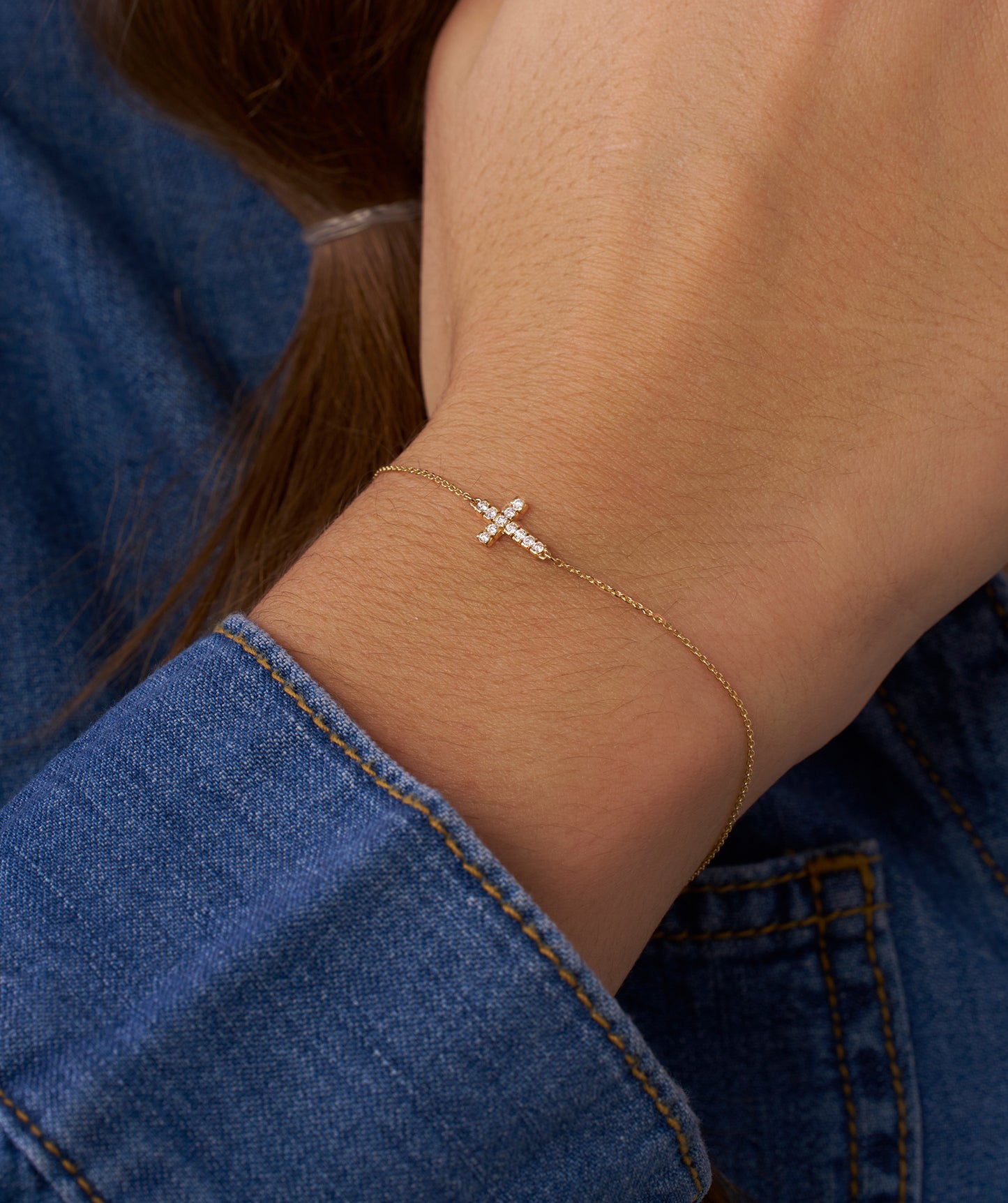 Diamond Cross Jewelry Set