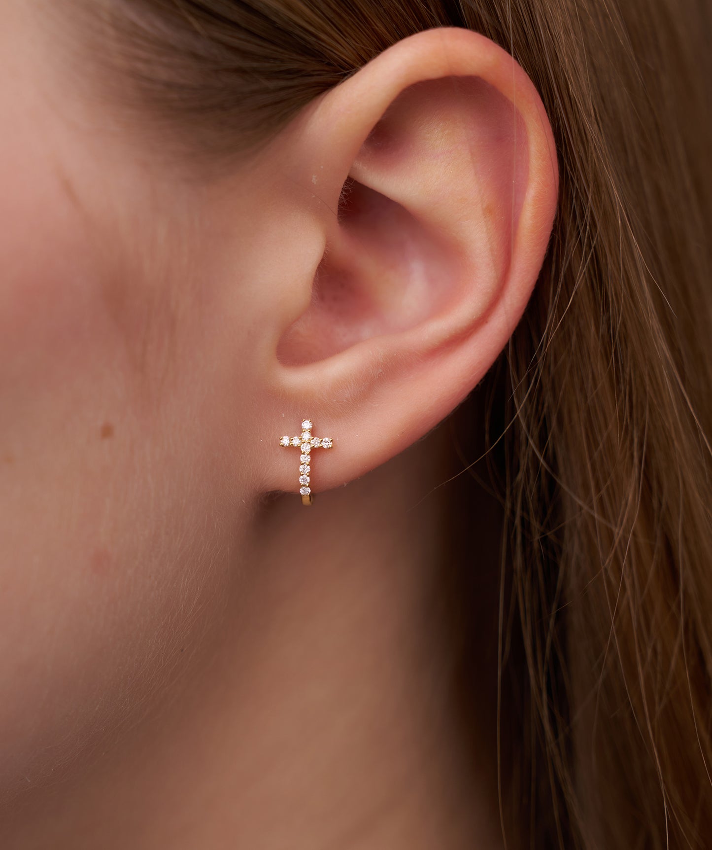 Diamond Cross Jewelry Set