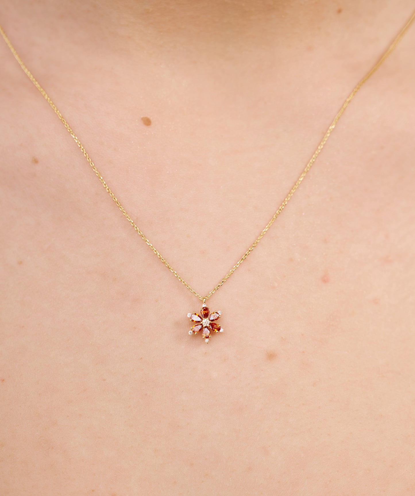 Blossom Pendant with Sparkling Accents