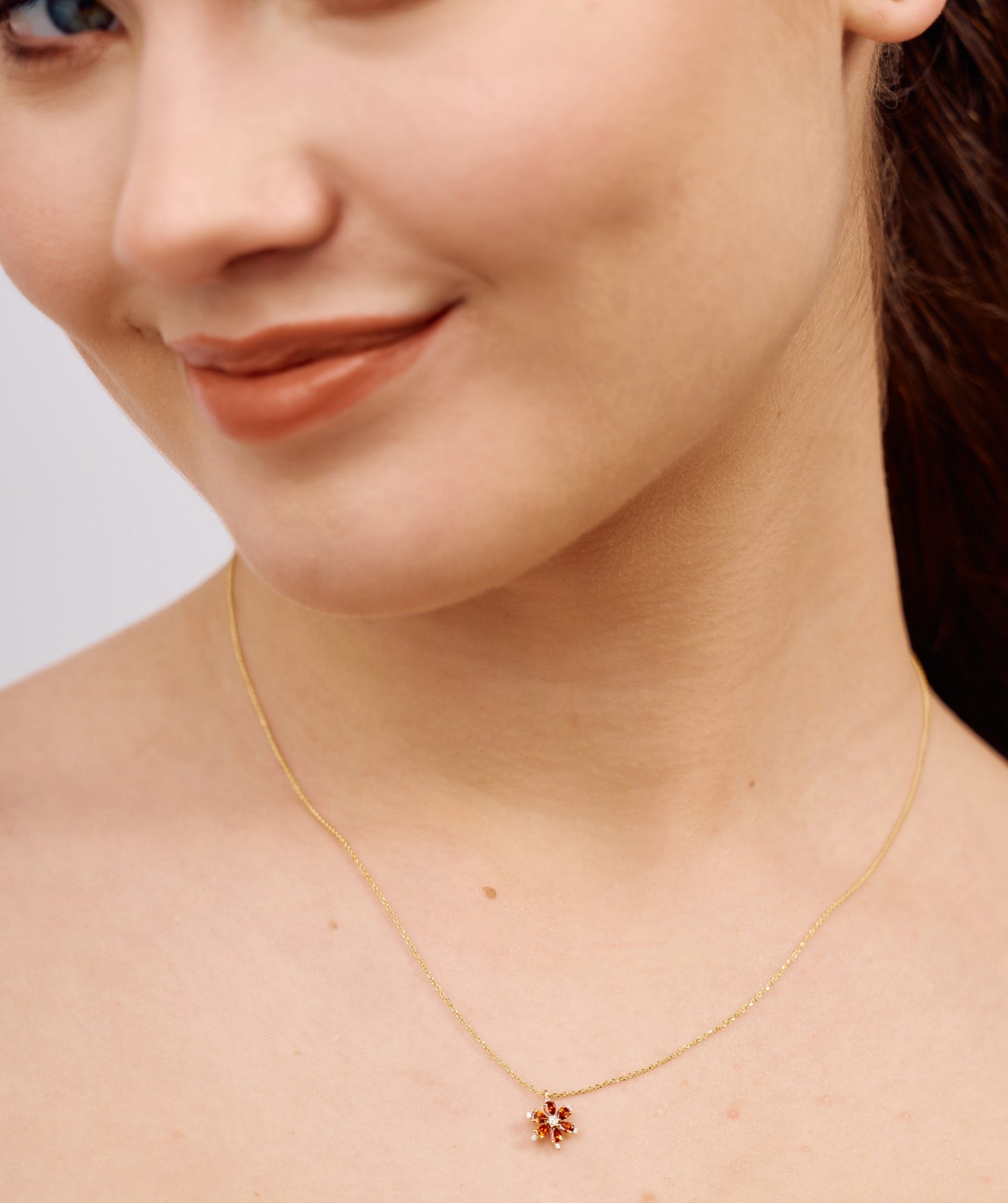 Blossom Pendant with Sparkling Accents