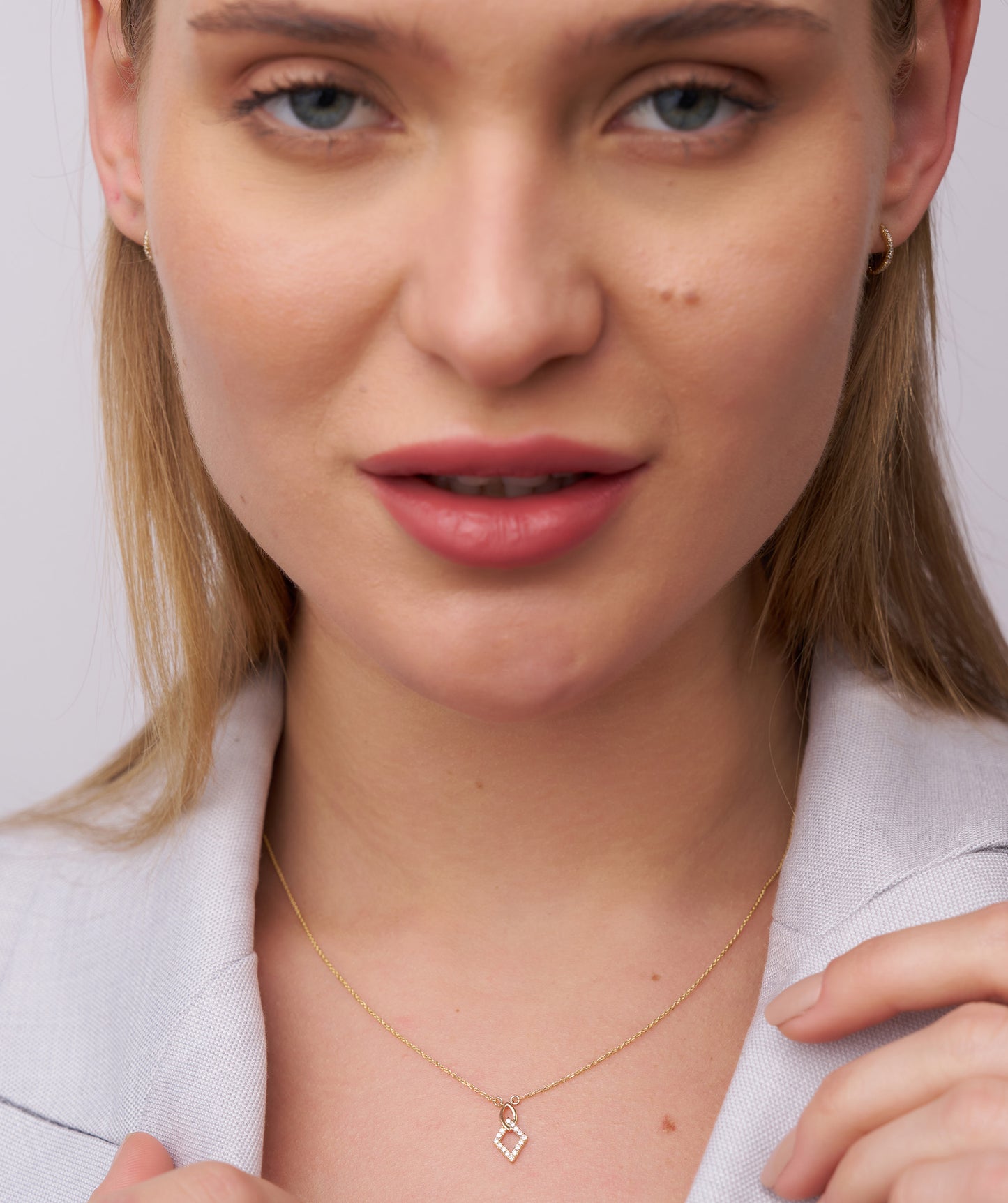 Gold & Diamond Openwork Necklace
