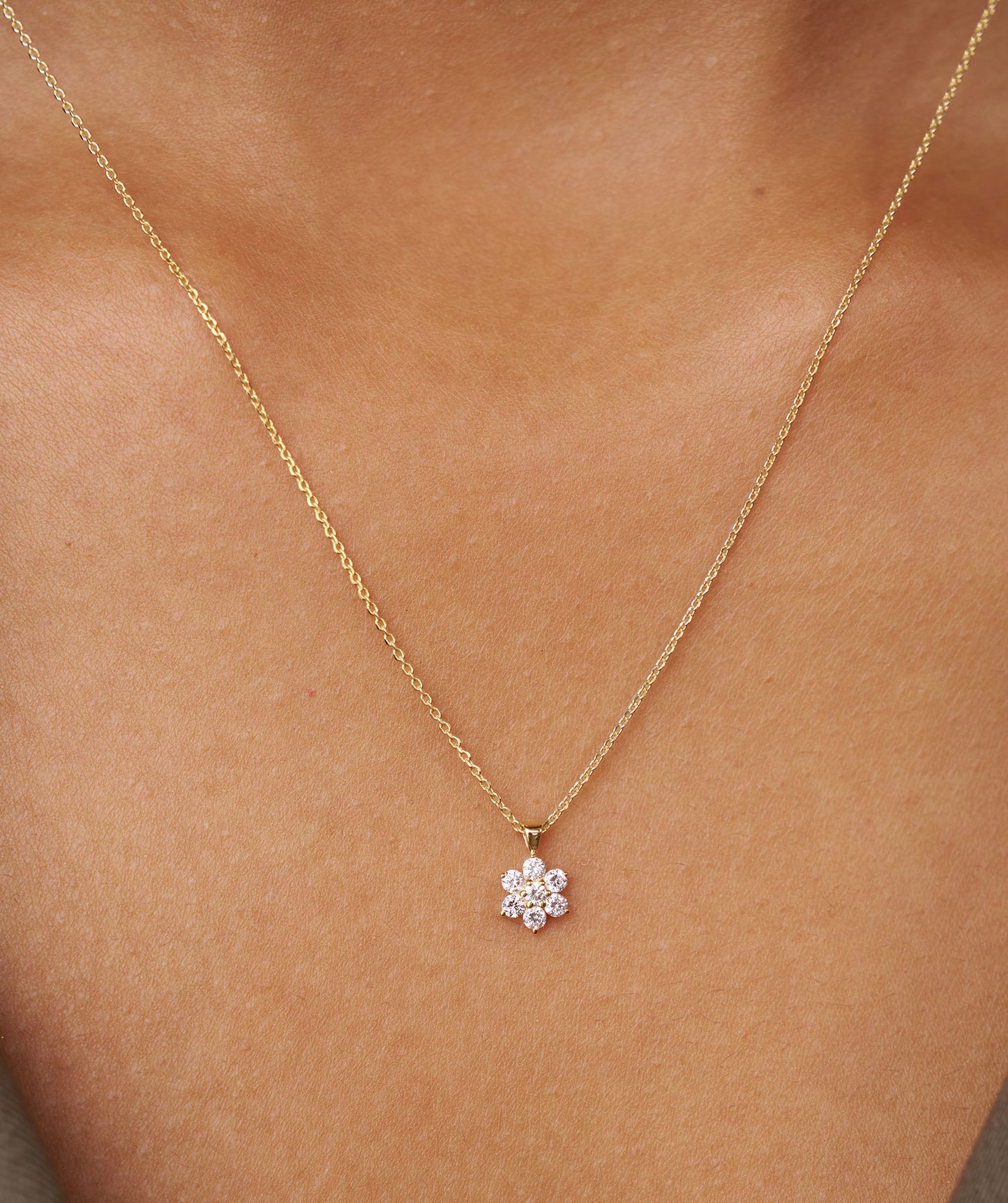 Cluster Diamond Pendant