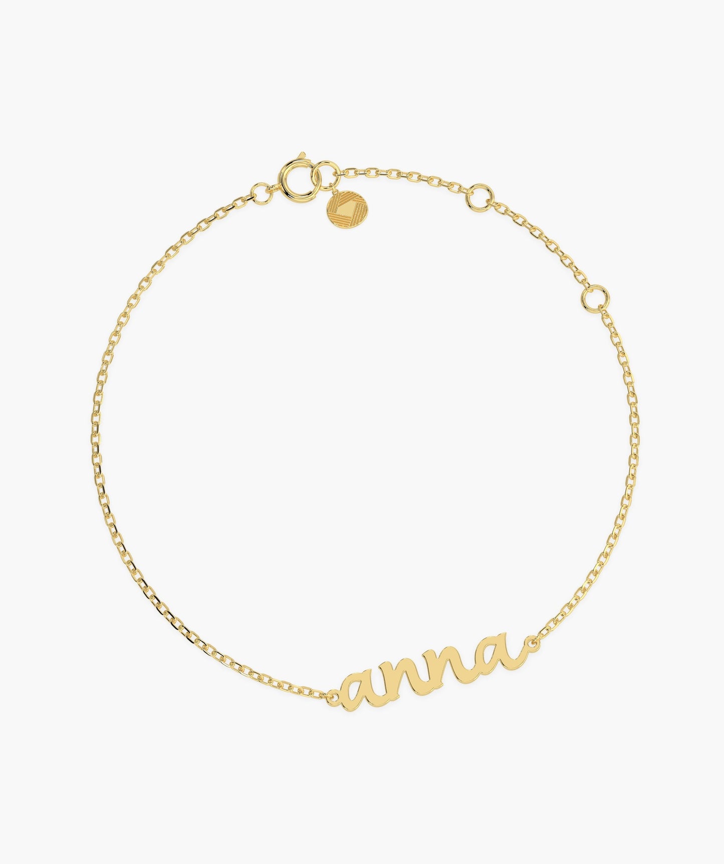 14K Gold Personalized Bracelet