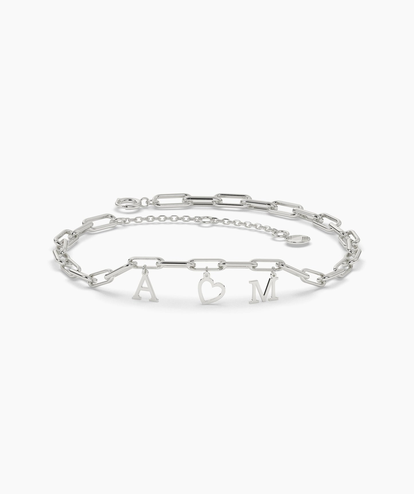 Personalized Charm 14K Gold Bracelet