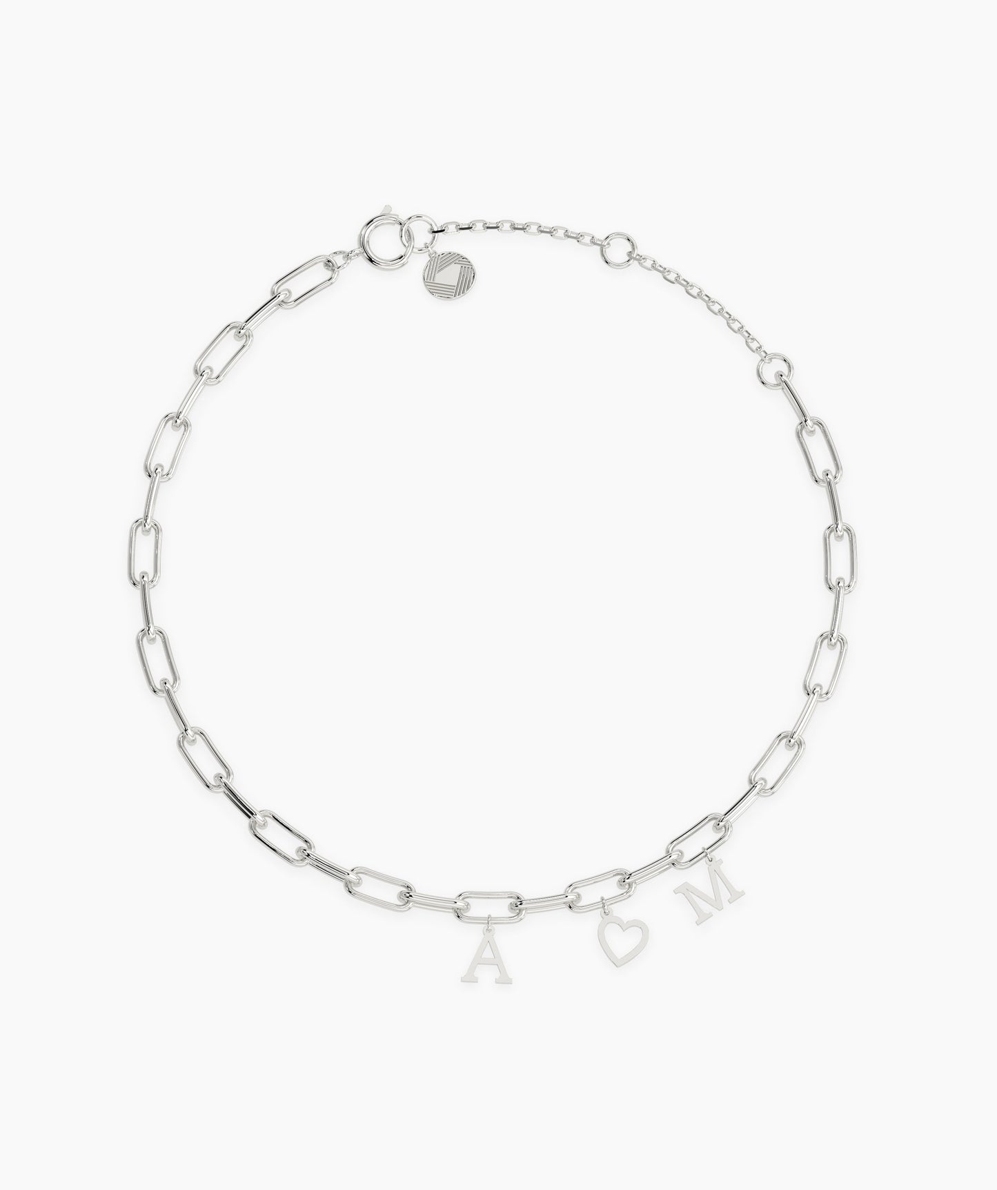 Personalized Charm 14K Gold Bracelet