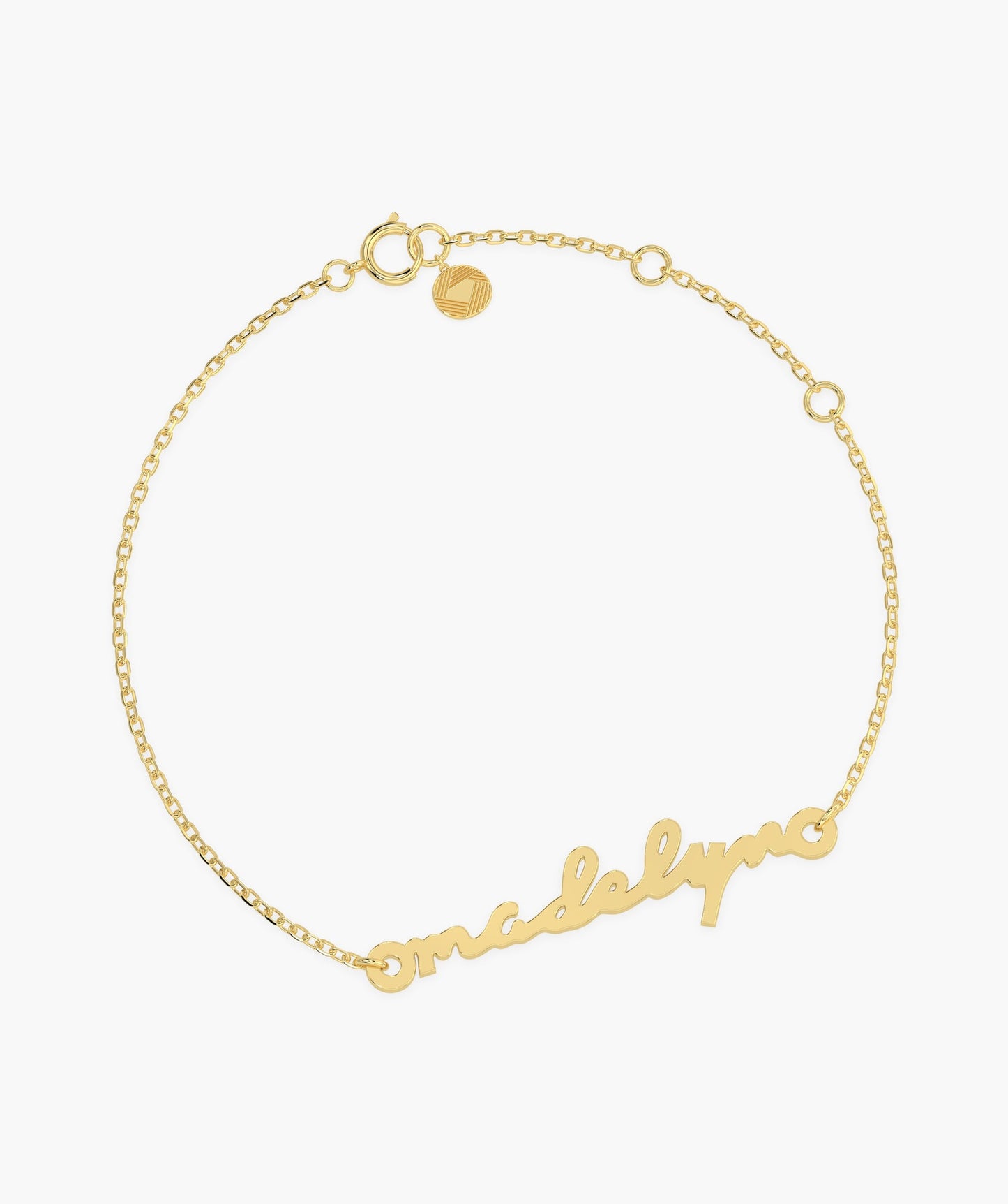 14K Gold Custom Name Bracelet