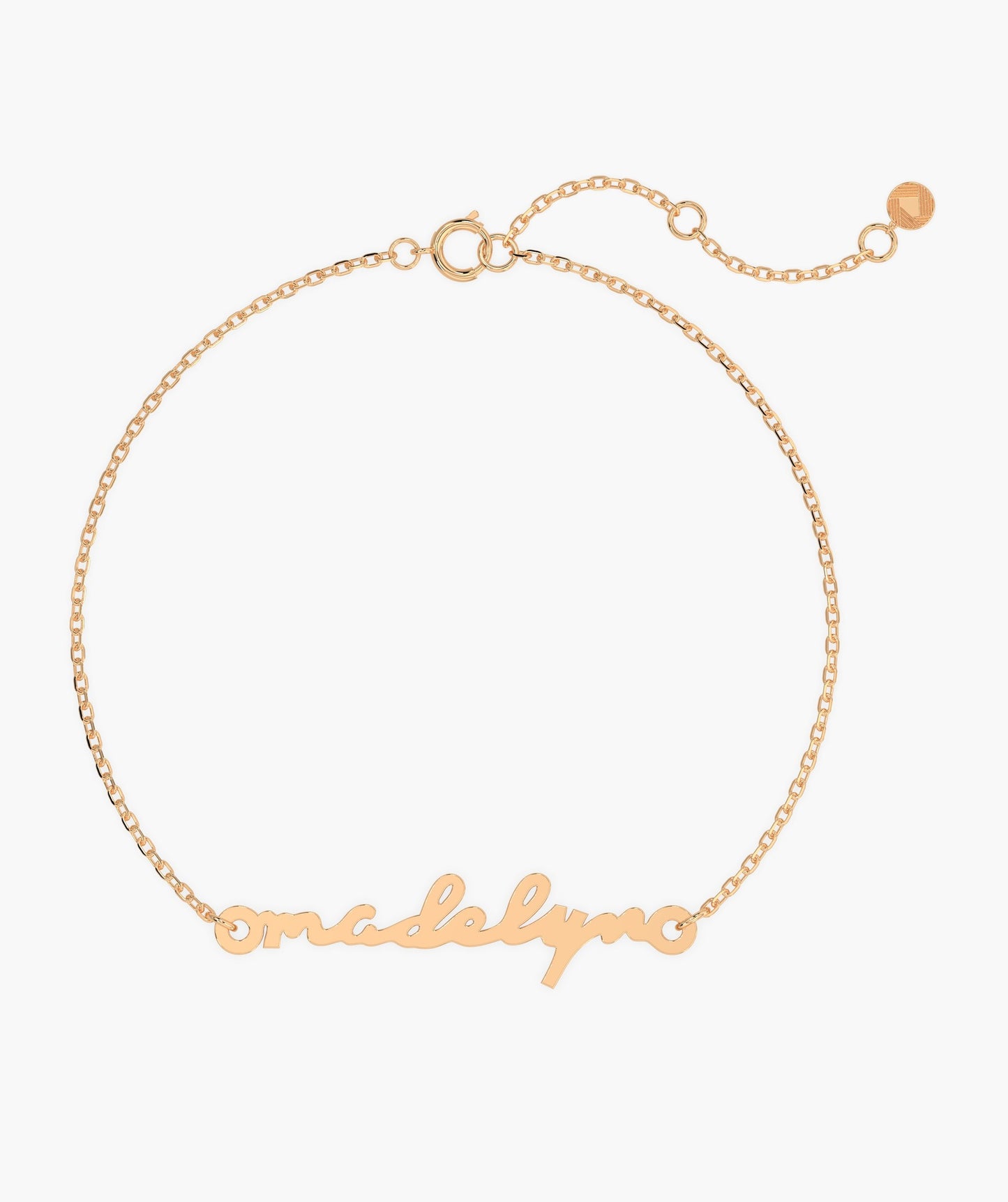 Personalized Handwriting Bar Cuff Bracelet