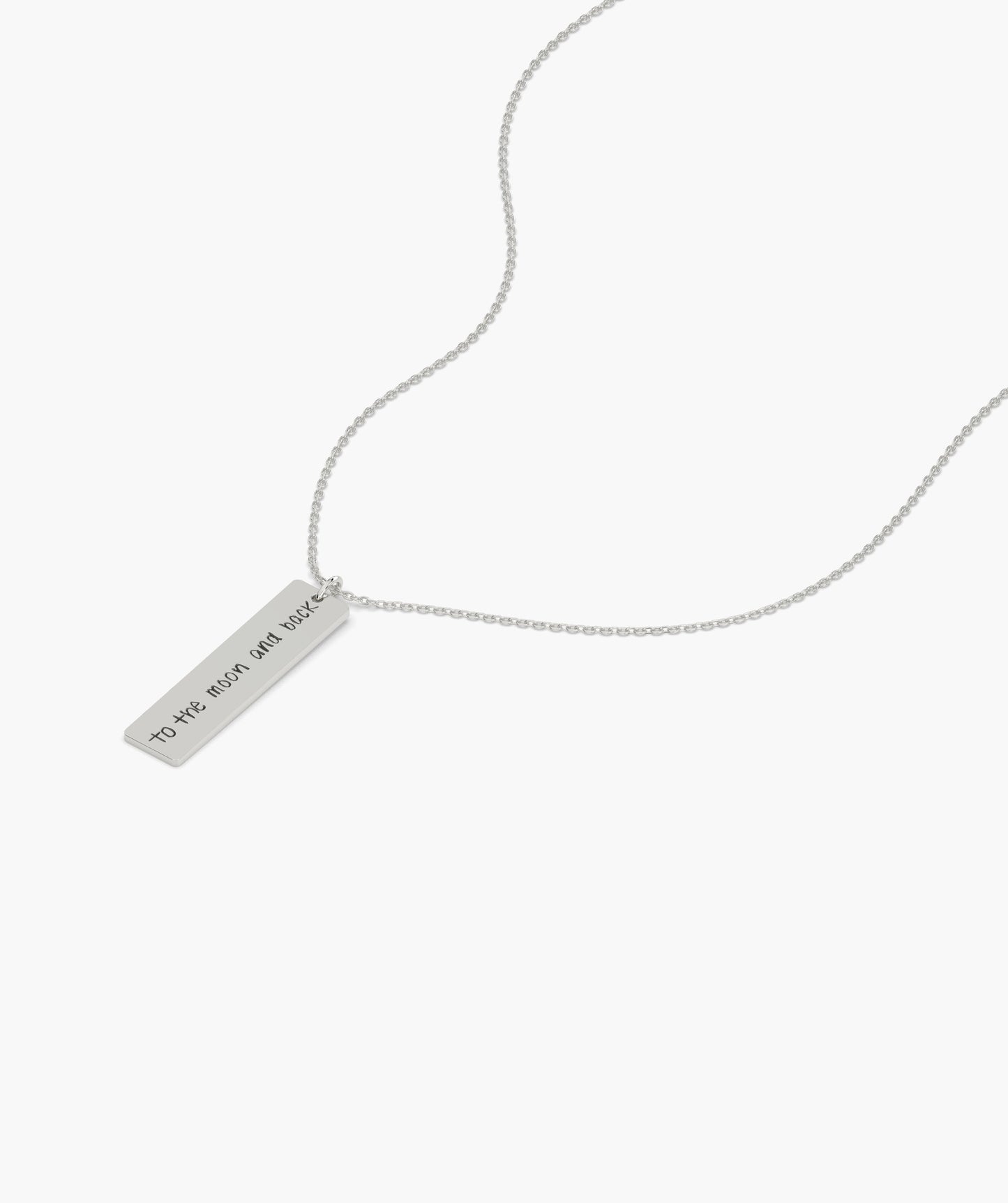 14K Gold Personalized Bar Necklace