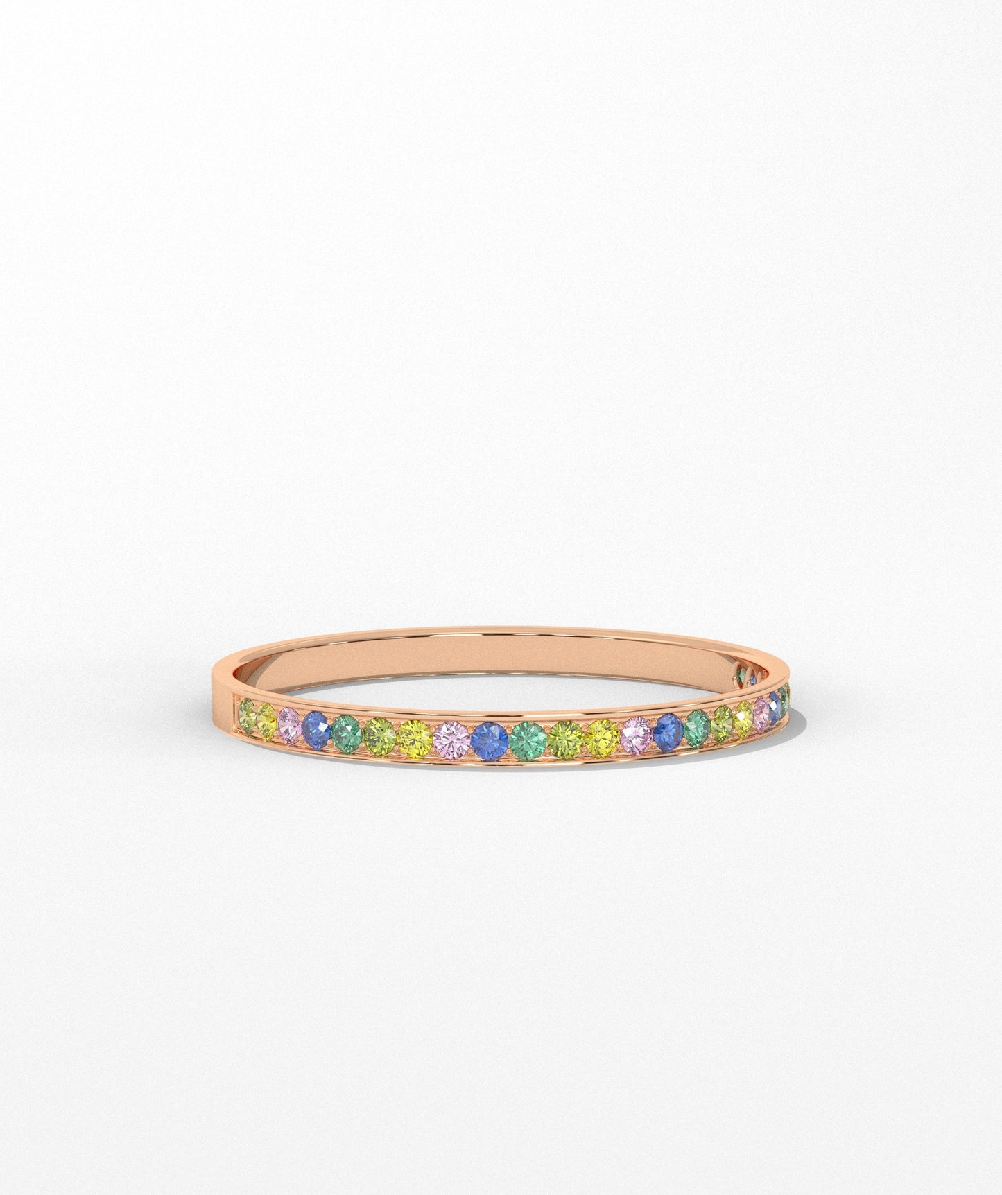 Fancy Multi-Color Diamond Band