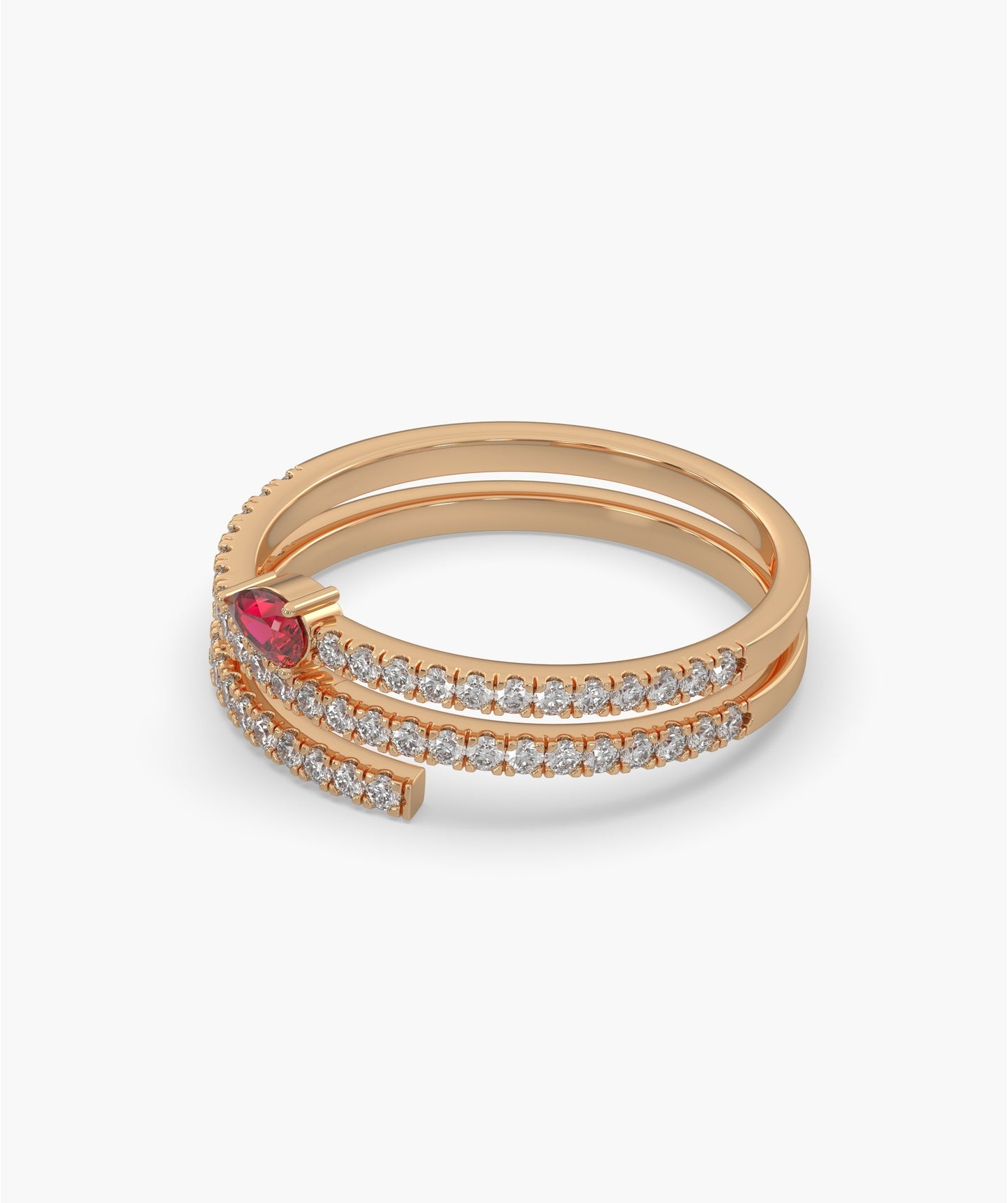Ruby Radiance Diamond Band