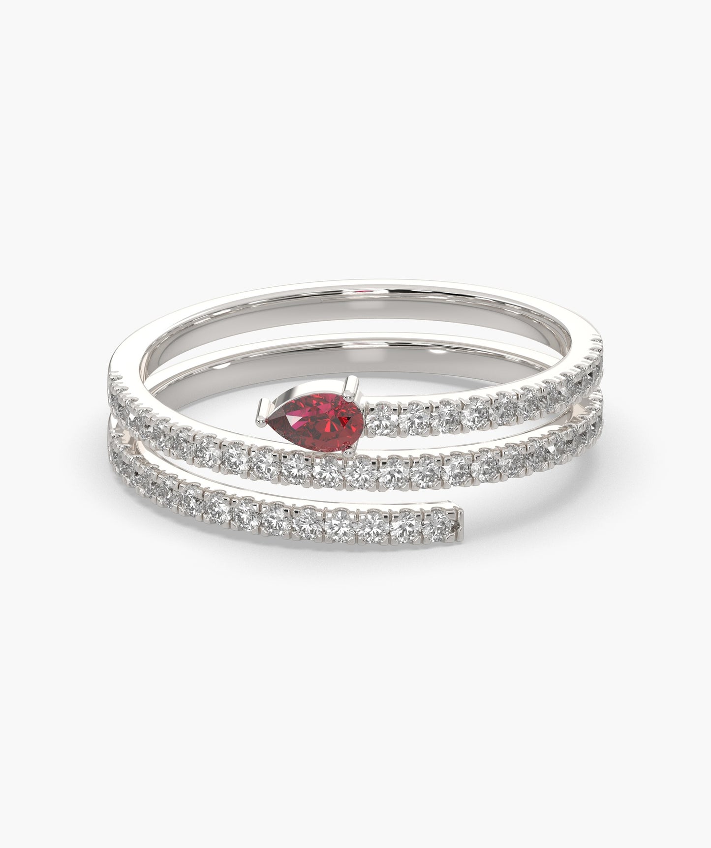 Ruby & Diamond Wrap Ring