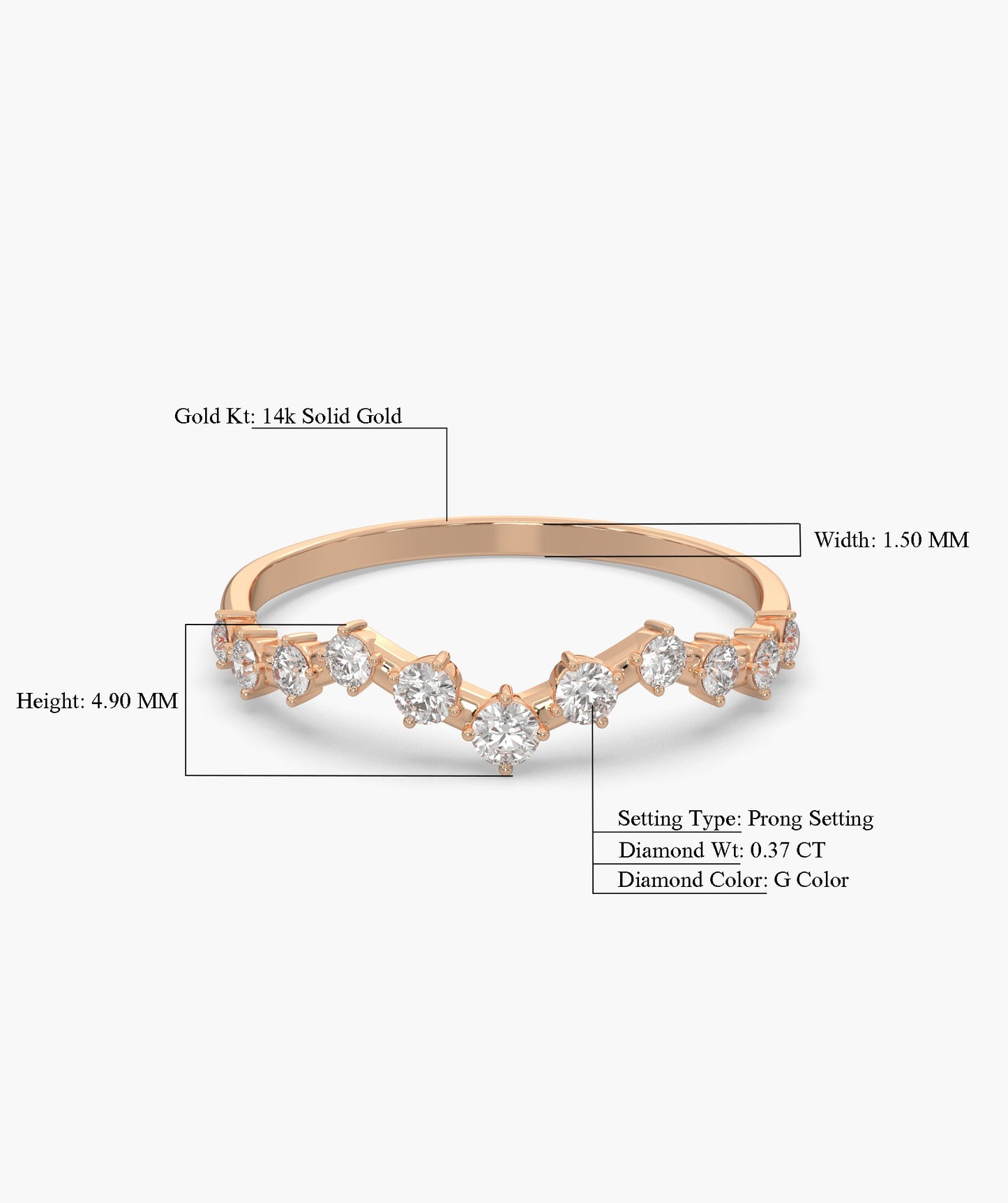 Sparkling Serenade Gold Ring