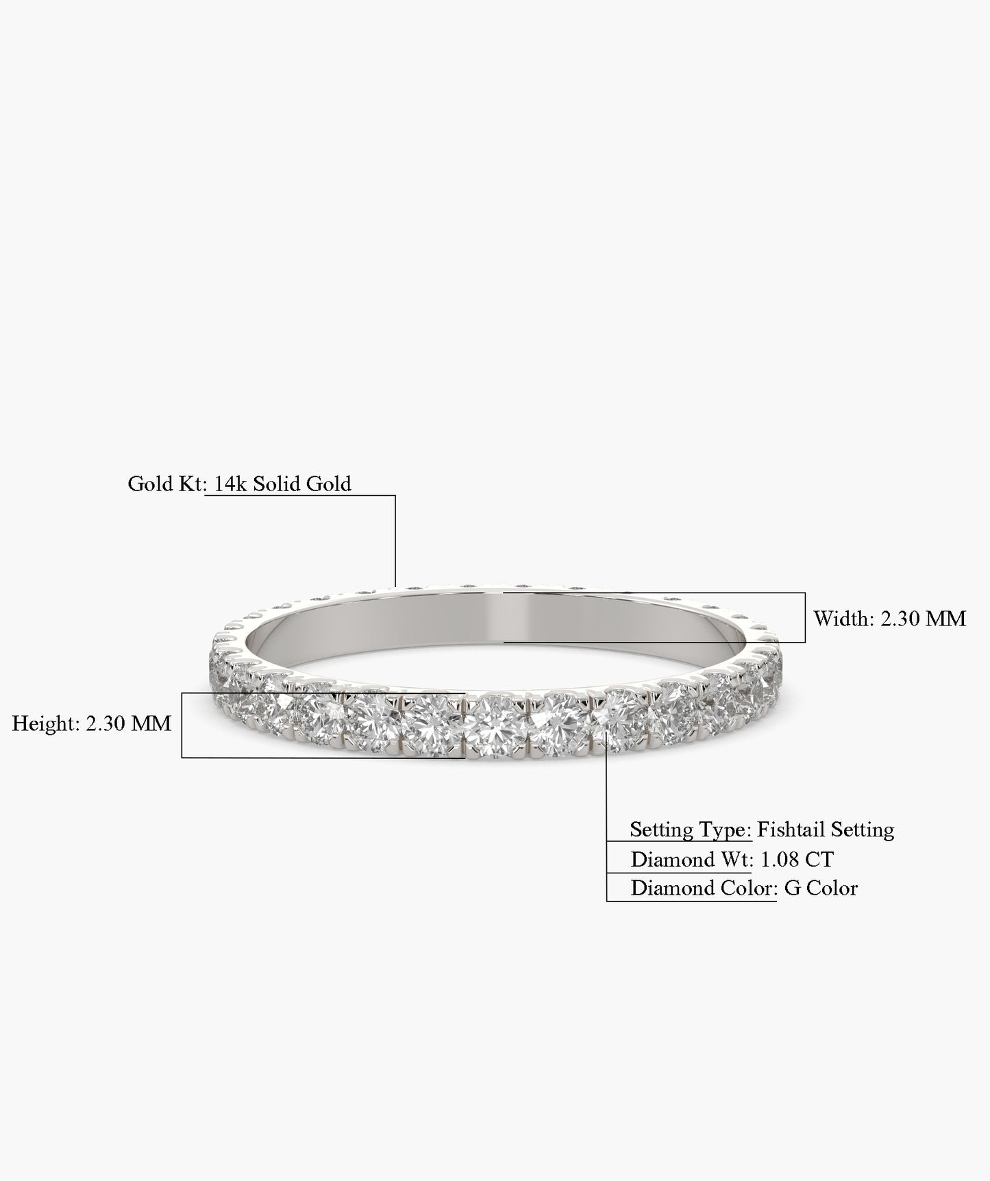 2.00 MM Eternal Diamond Circle Band