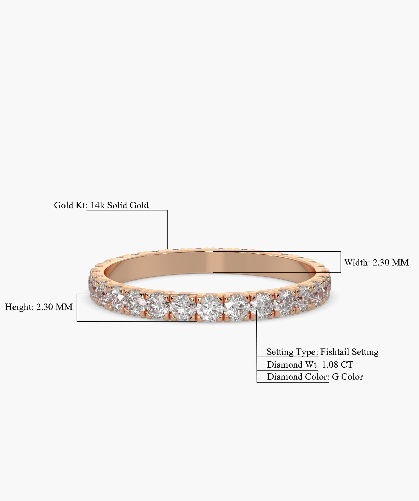 2.00 MM Eternal Diamond Circle Band