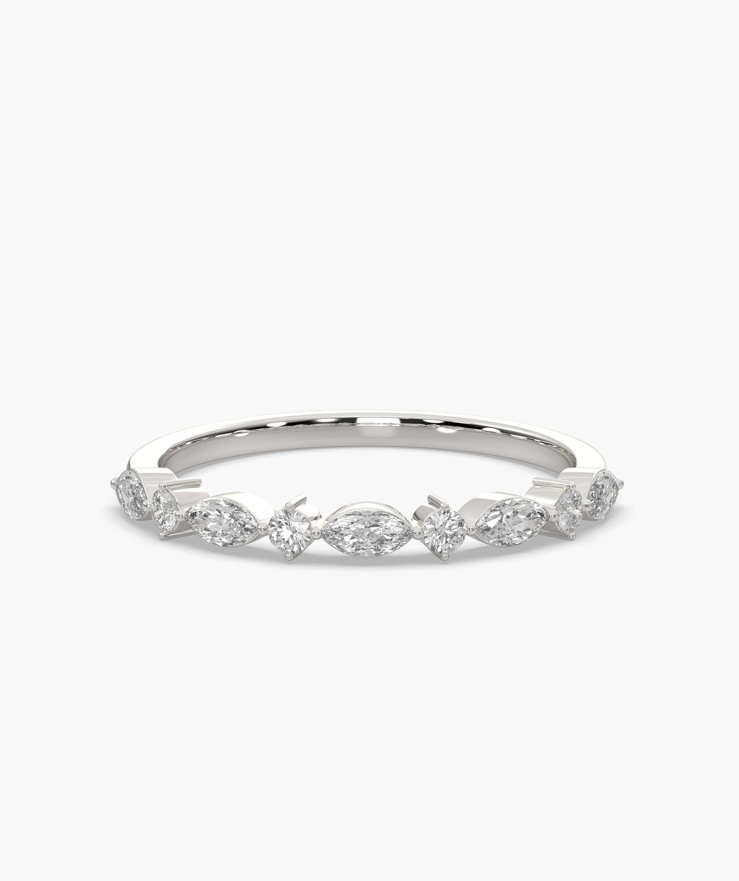 Marquise & Round Diamond Band