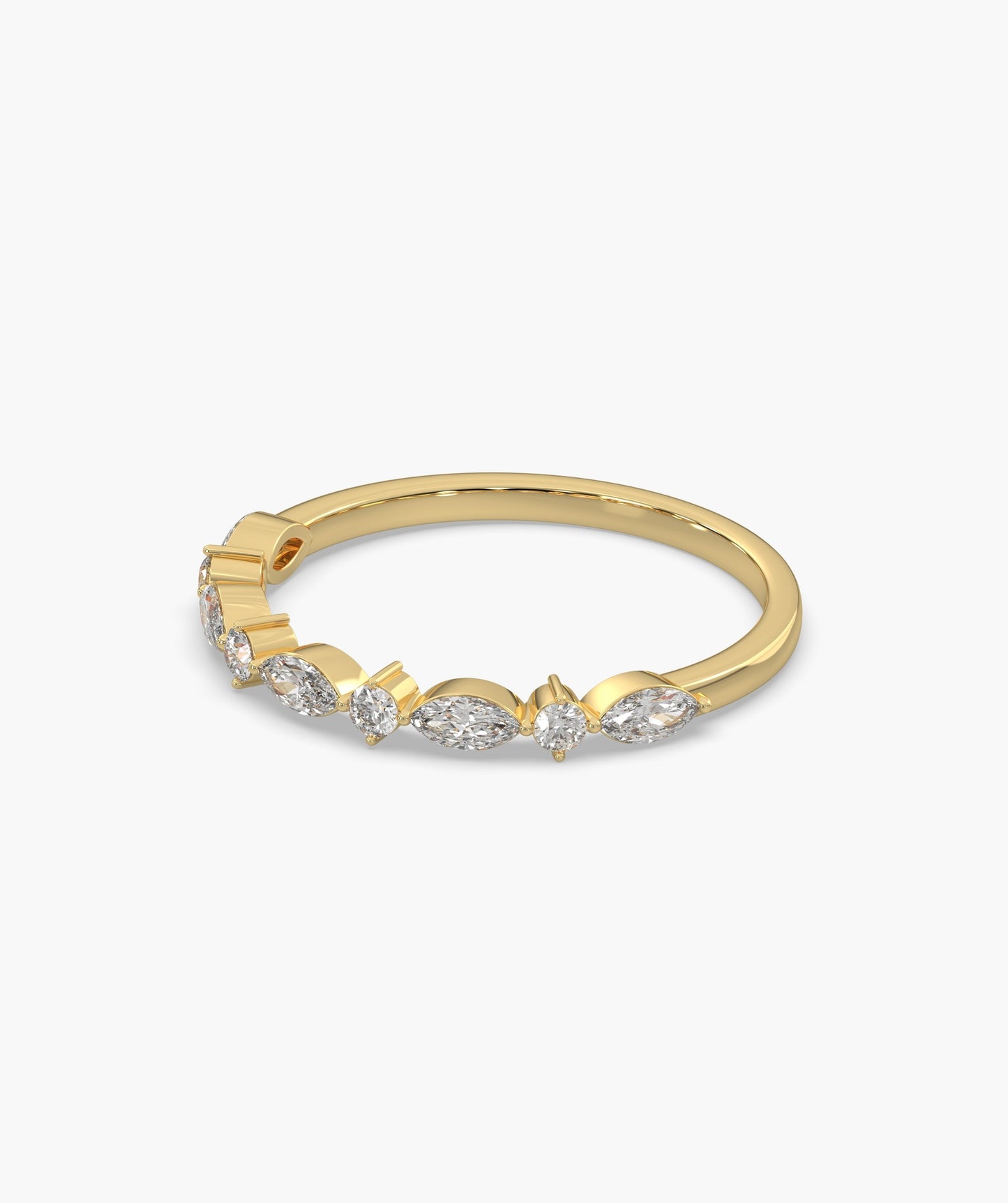 Marquise & Round Diamond Band