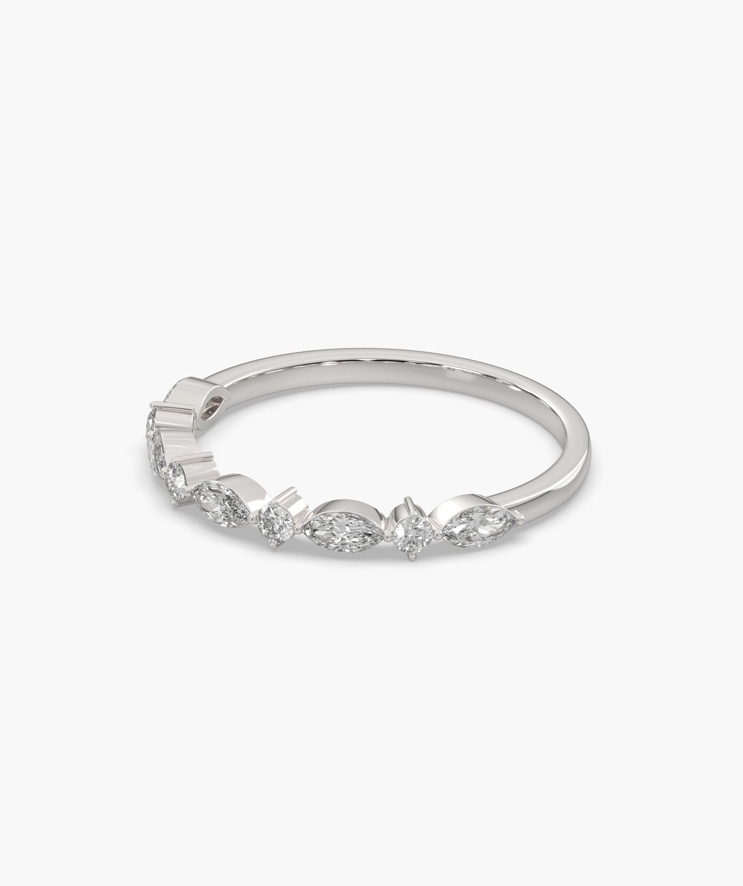Marquise & Round Diamond Band