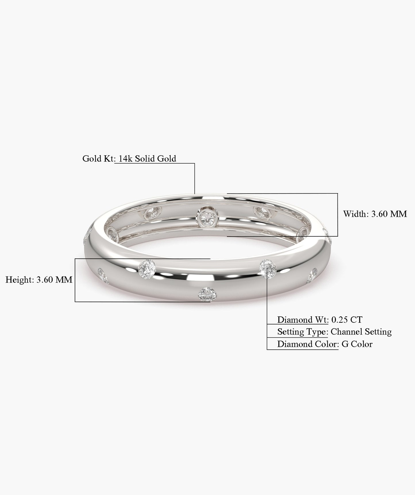 Diamond Dot Eternity Band