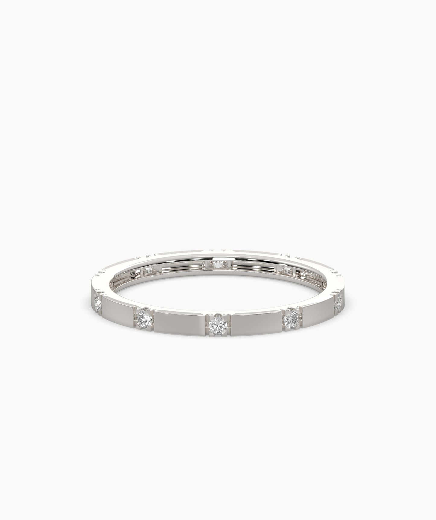 Gold & Diamond Stacking Ring