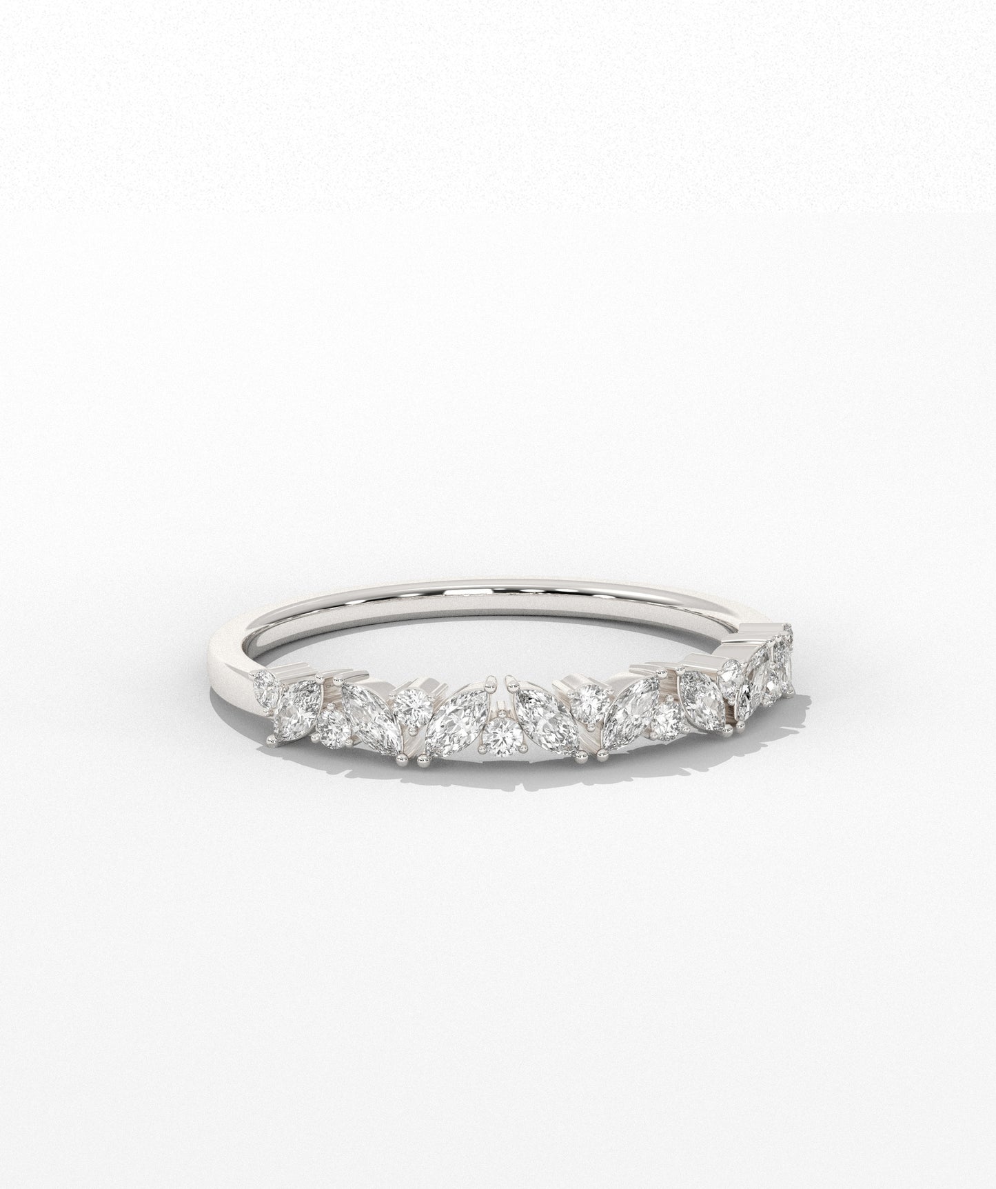 14K Solid Gold Vintage-Inspired Band