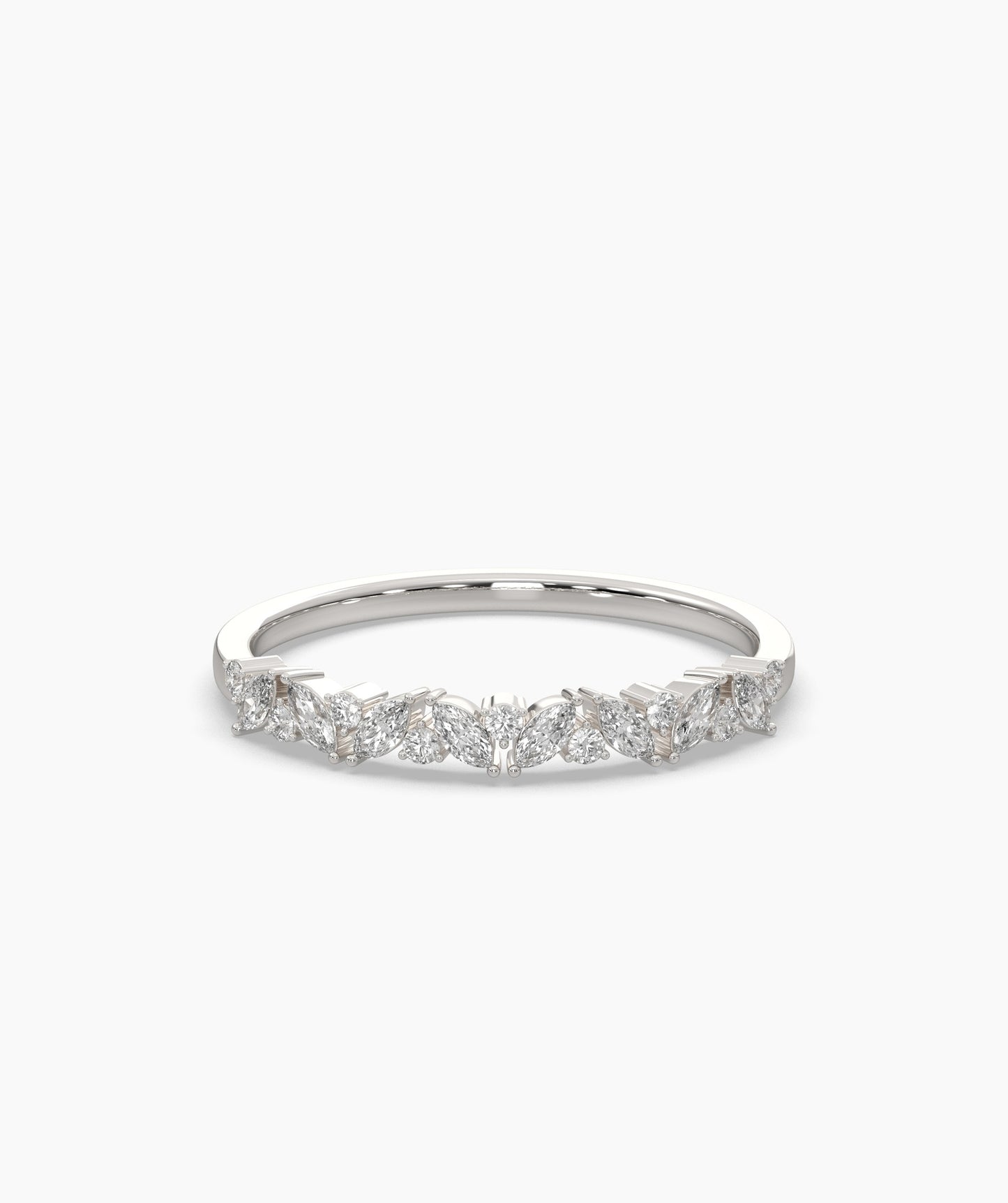 14K Solid Gold Vintage-Inspired Band