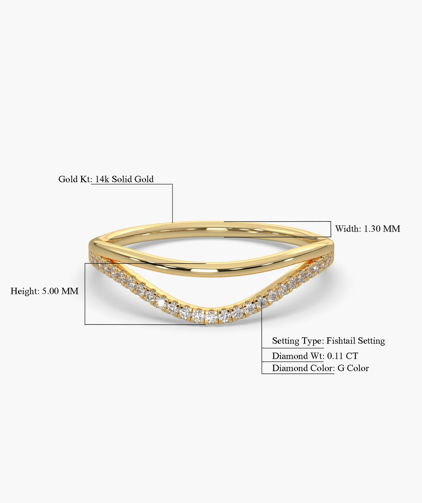 Wave of Light Diamond Band