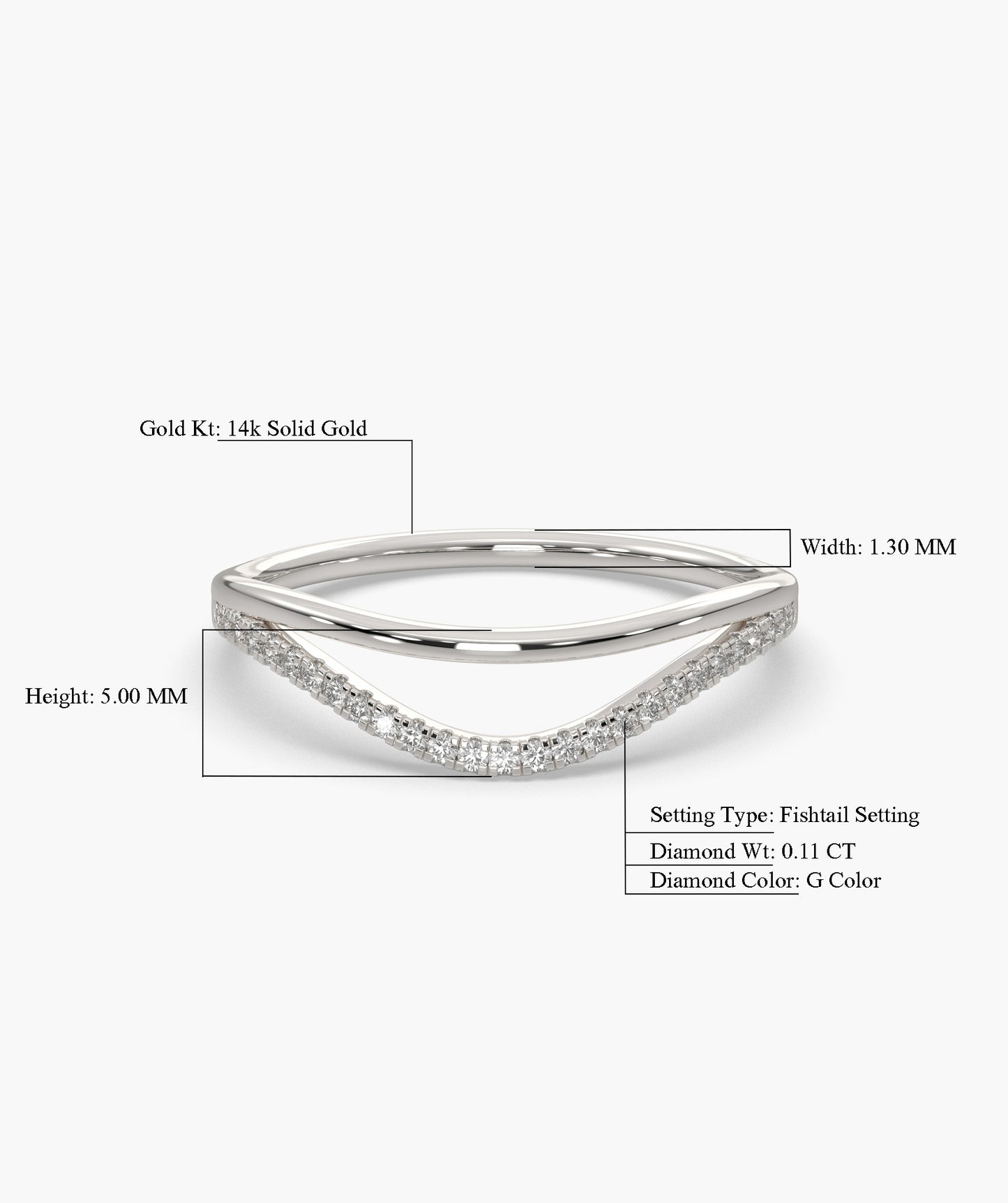 Wave of Light Diamond Band