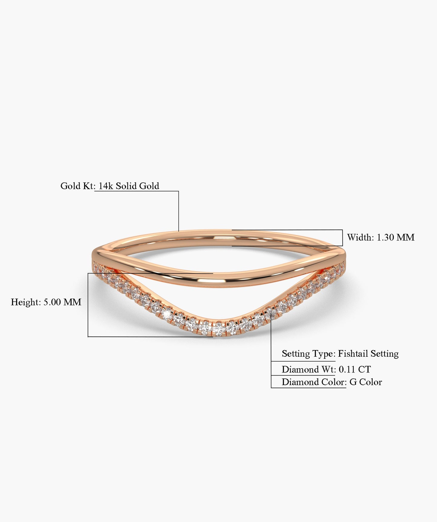 Wave of Light Diamond Band