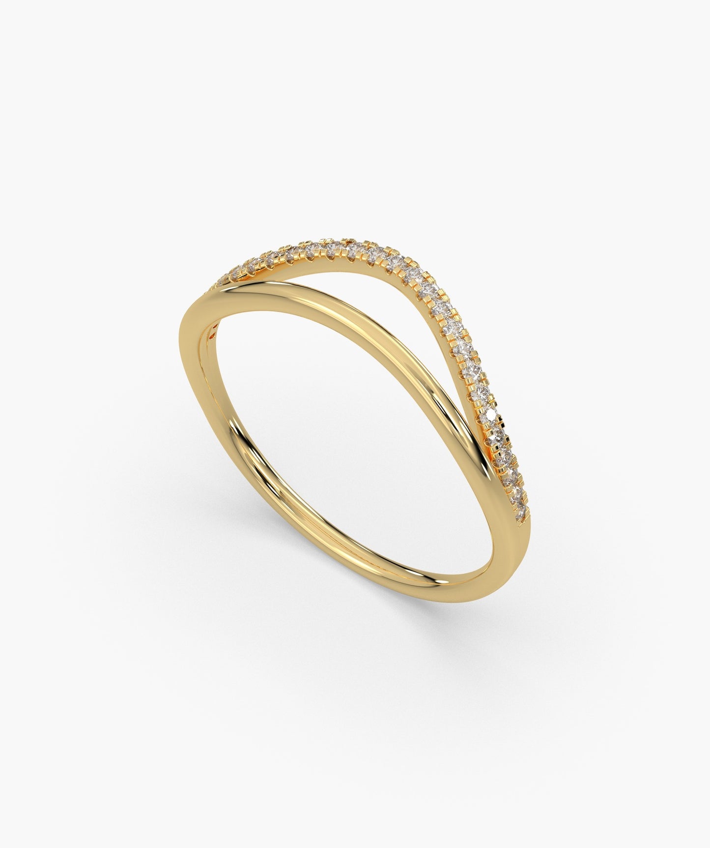 Wave of Light Diamond Band
