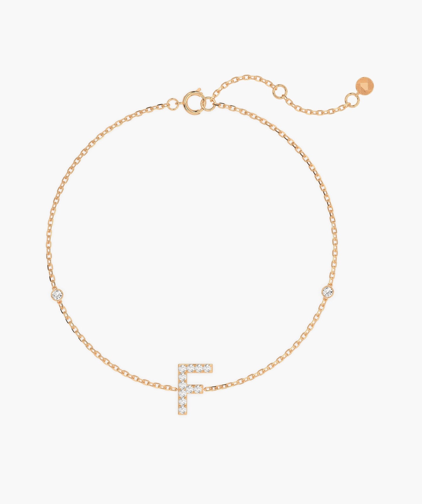 Classic Diamond 'F' Bracelet
