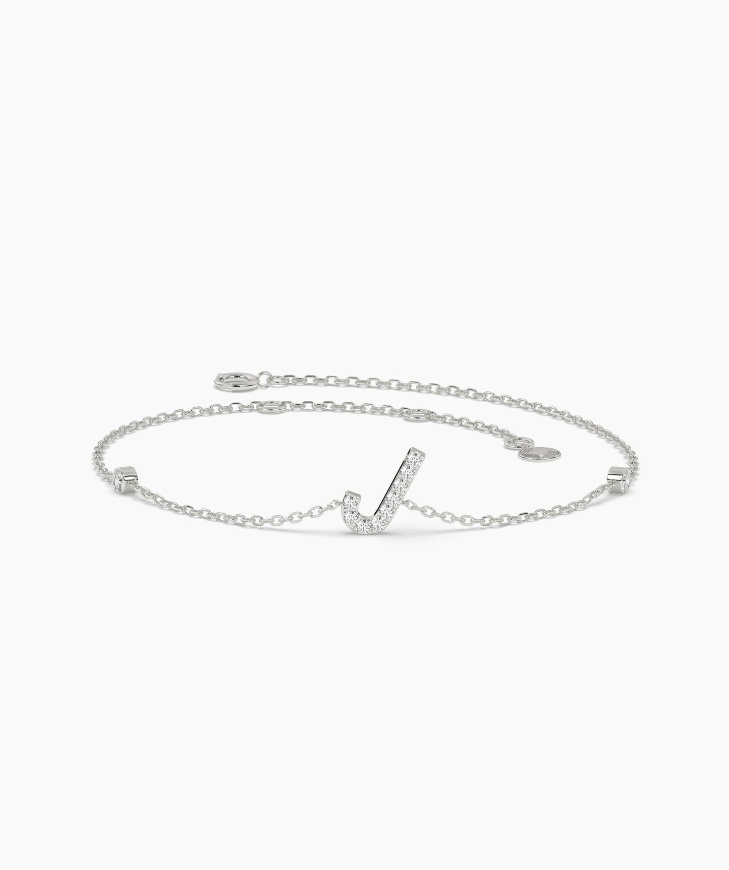 Custom J Diamond Bracelet