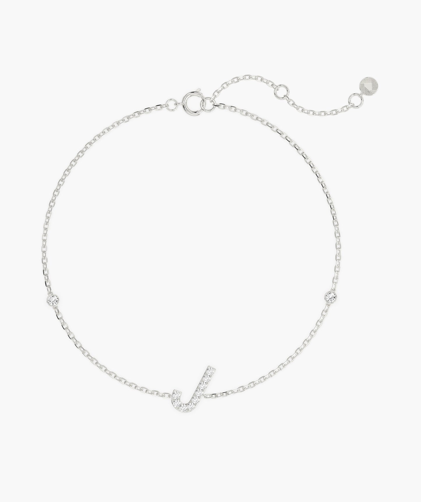 Custom J Diamond Bracelet