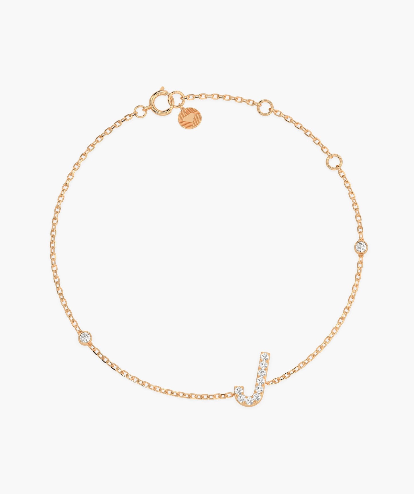 Custom J Diamond Bracelet