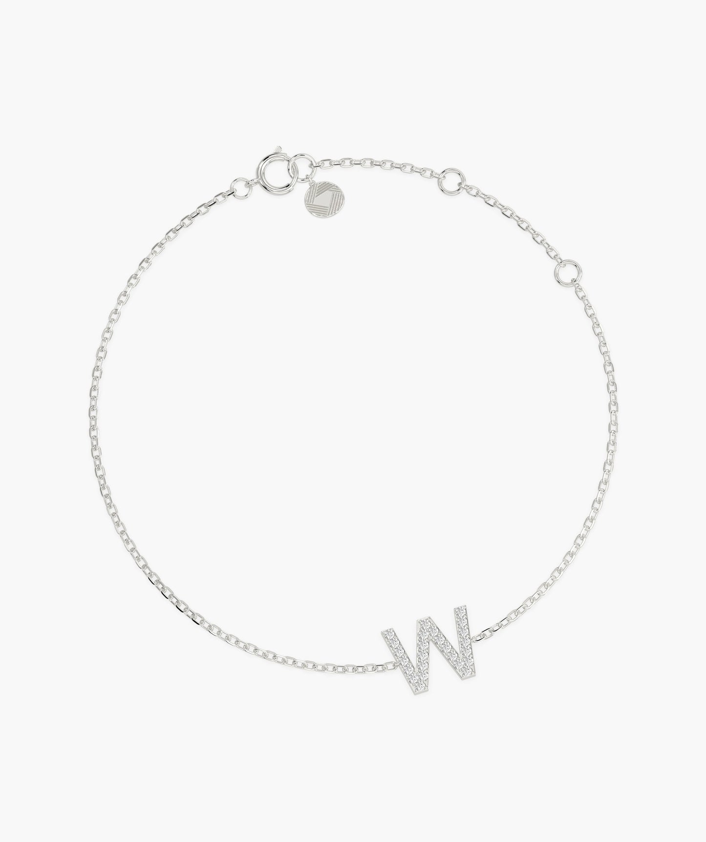 14K Gold Custom Letter Initial Bracelet