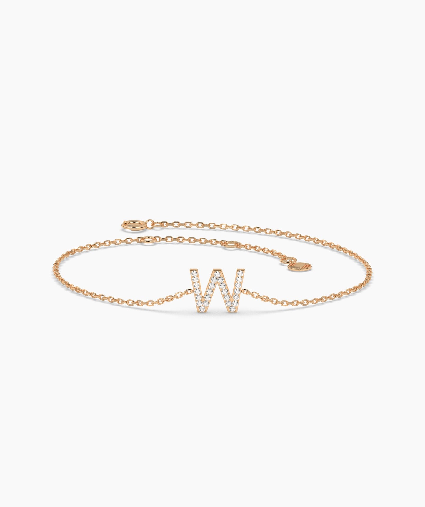 14K Gold Custom Letter Initial Bracelet