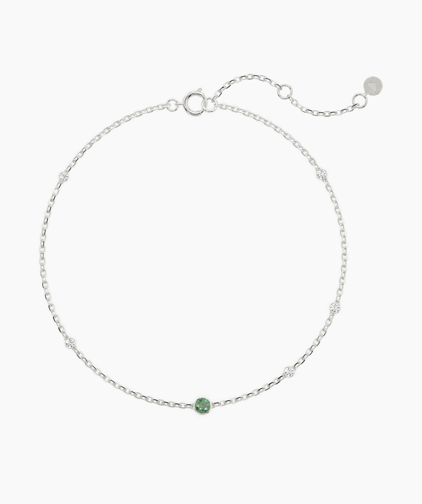 Emerald & Diamond Station Bracelet