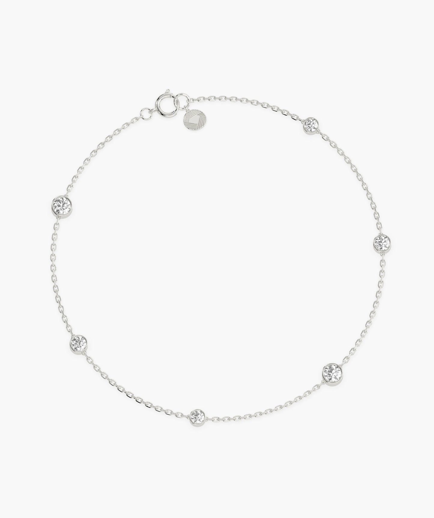 Elegant Diamond Station Bracelet