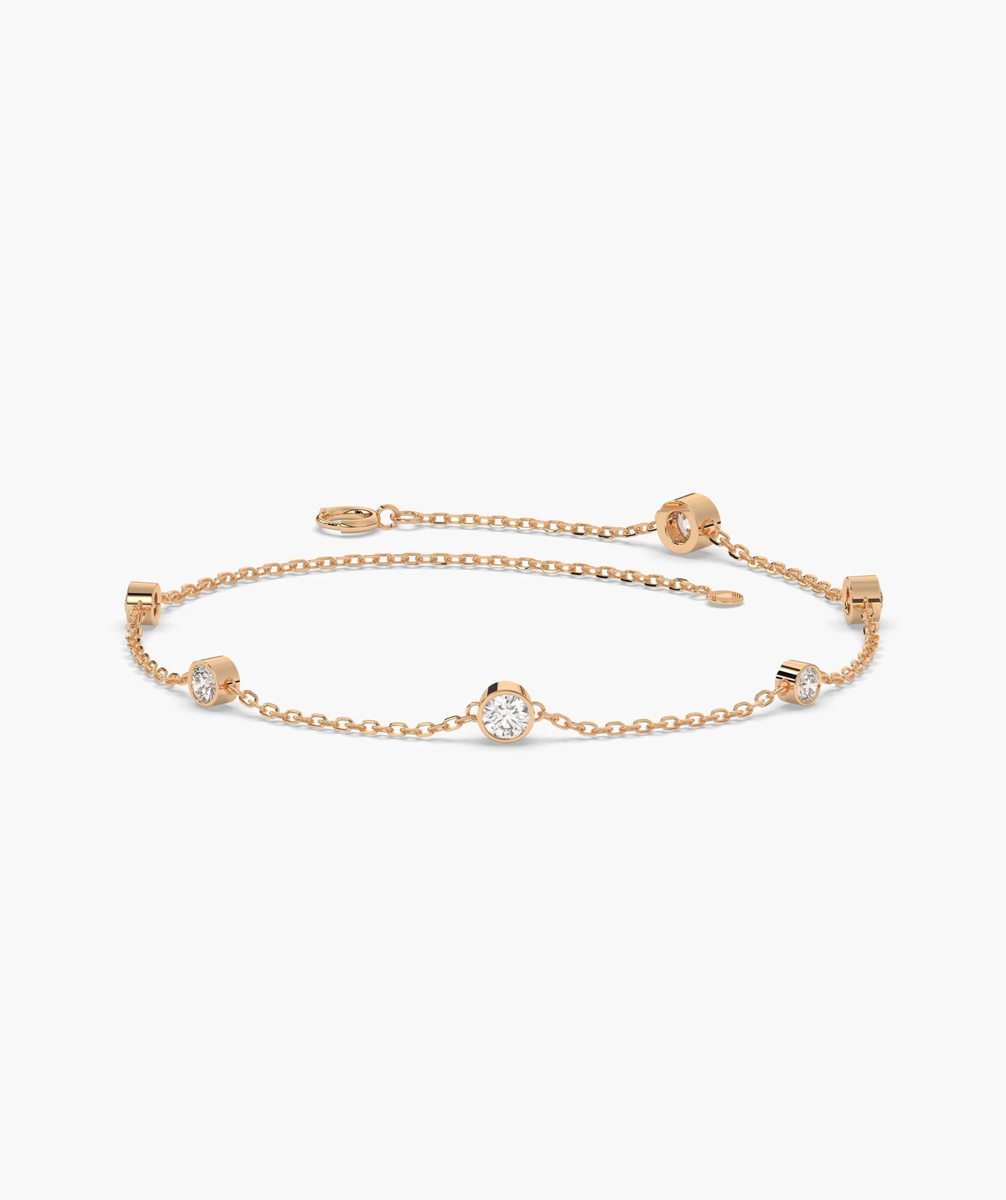 Elegant Diamond Station Bracelet