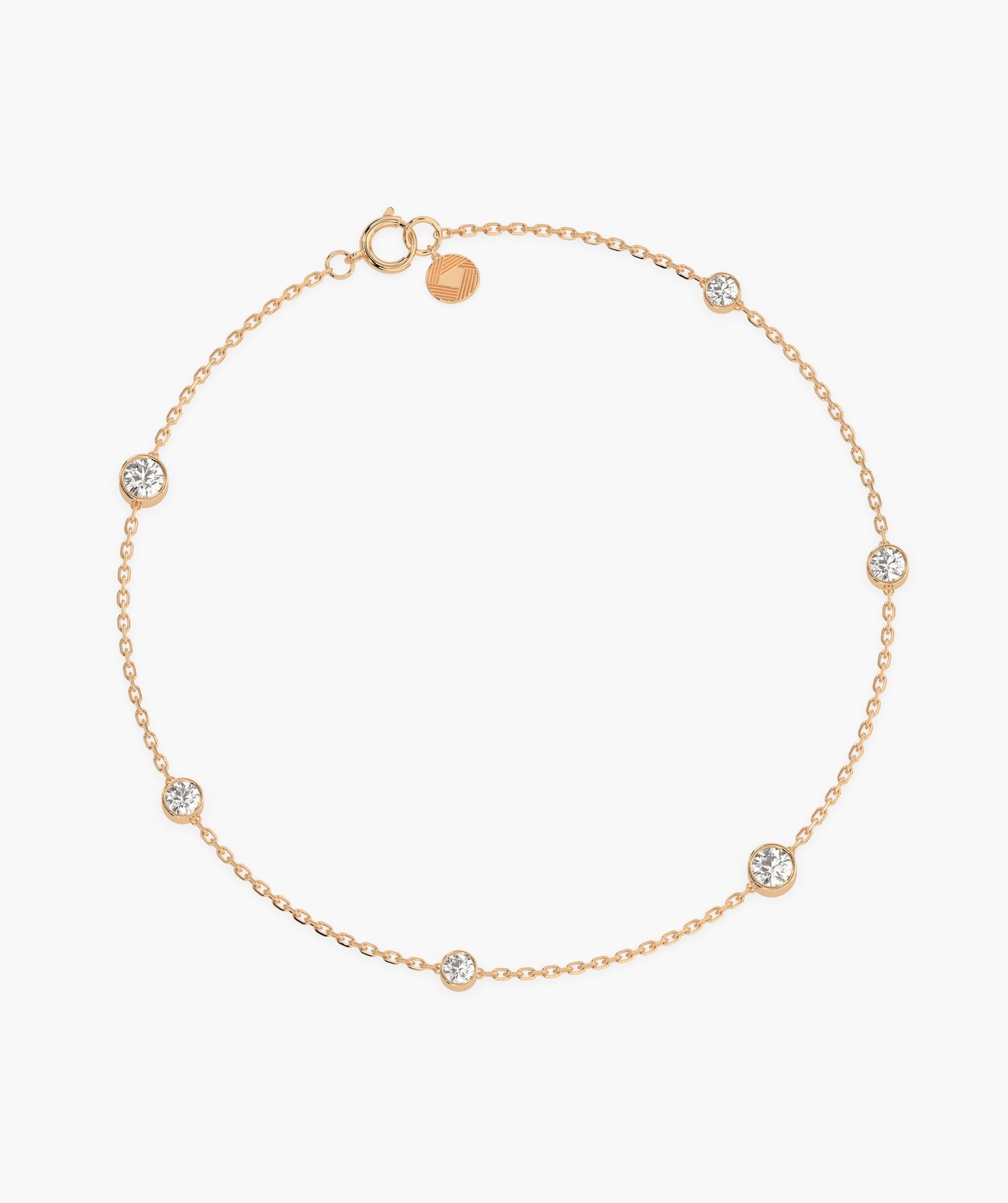 Elegant Diamond Station Bracelet