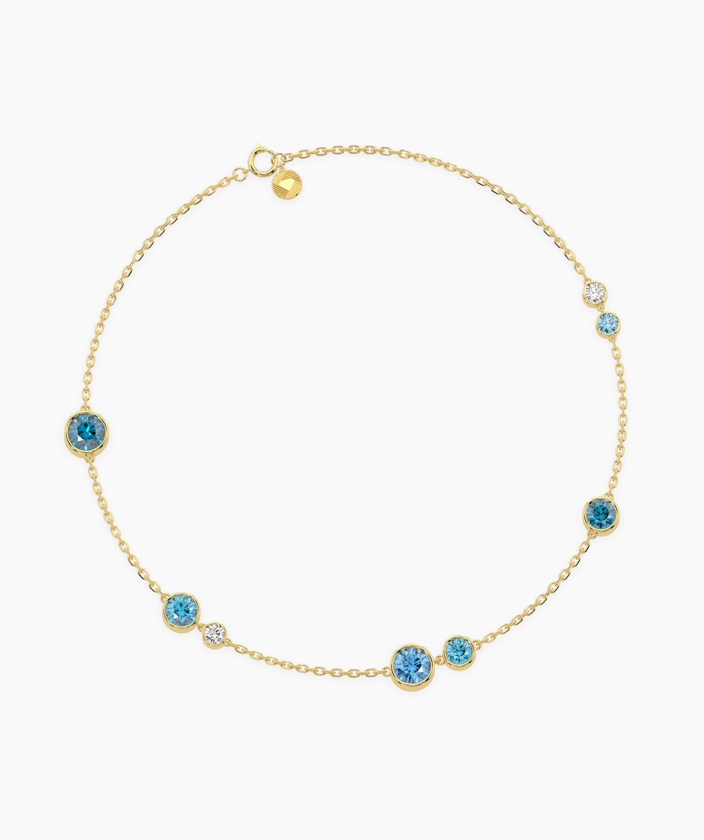 Elegant Bezel Natural Diamond Bracelet