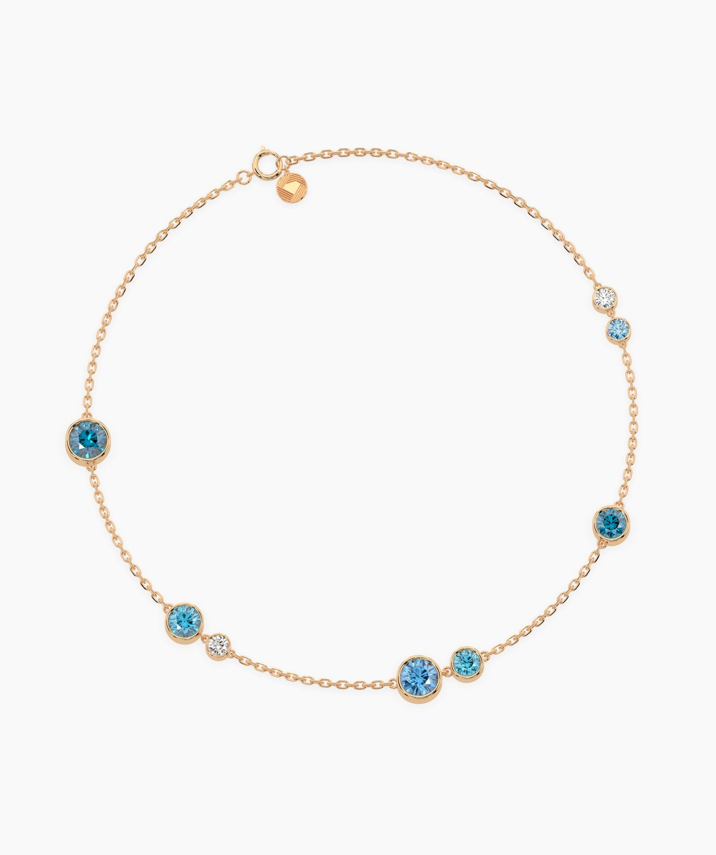Elegant Bezel Natural Diamond Bracelet